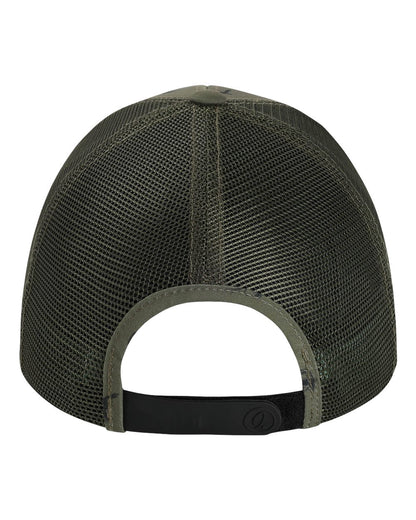 Rear View of Olive Green The Passenger Side Cap - 4074