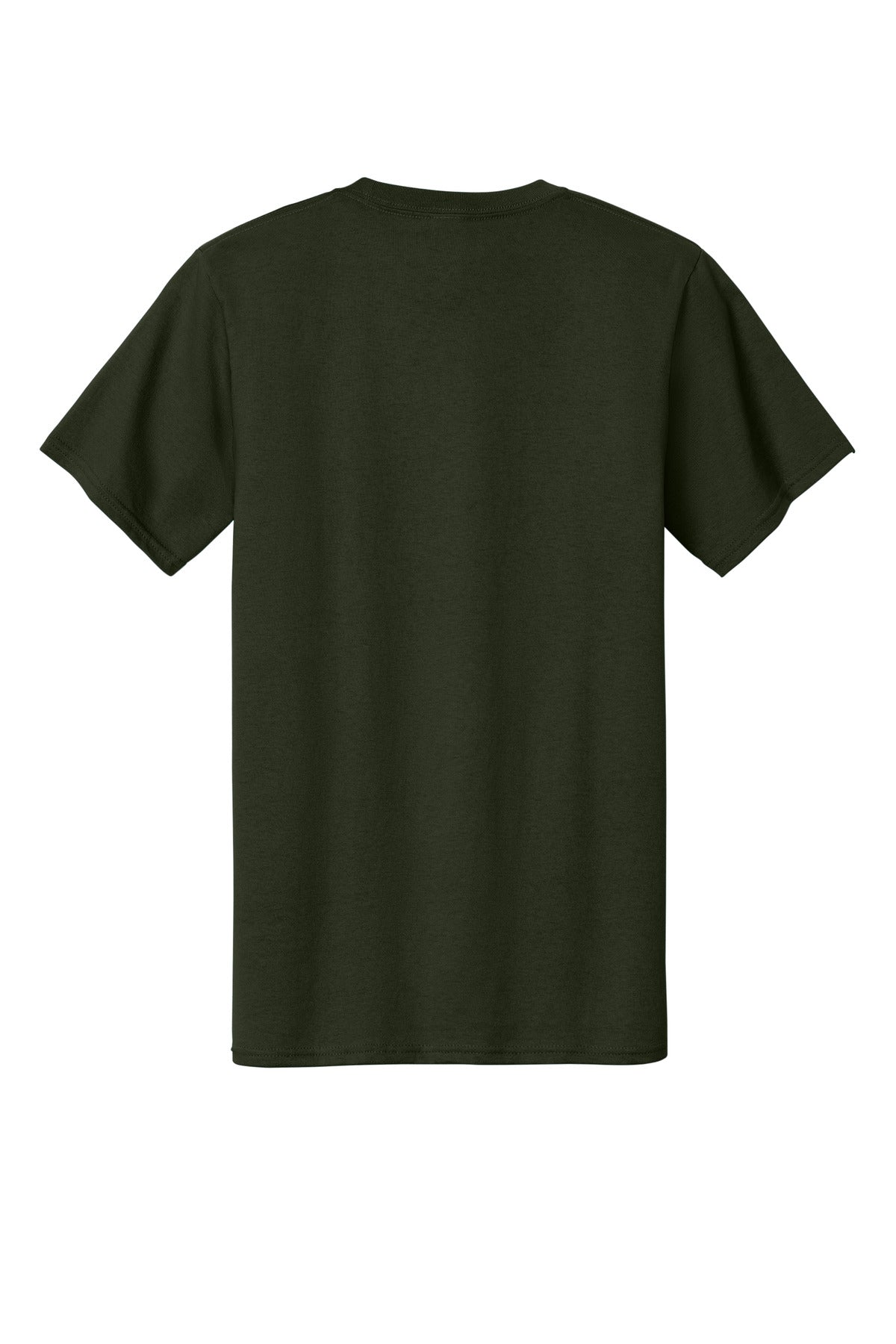 Rear View of Olive Port & Co Tall Essential Tee. PC61T