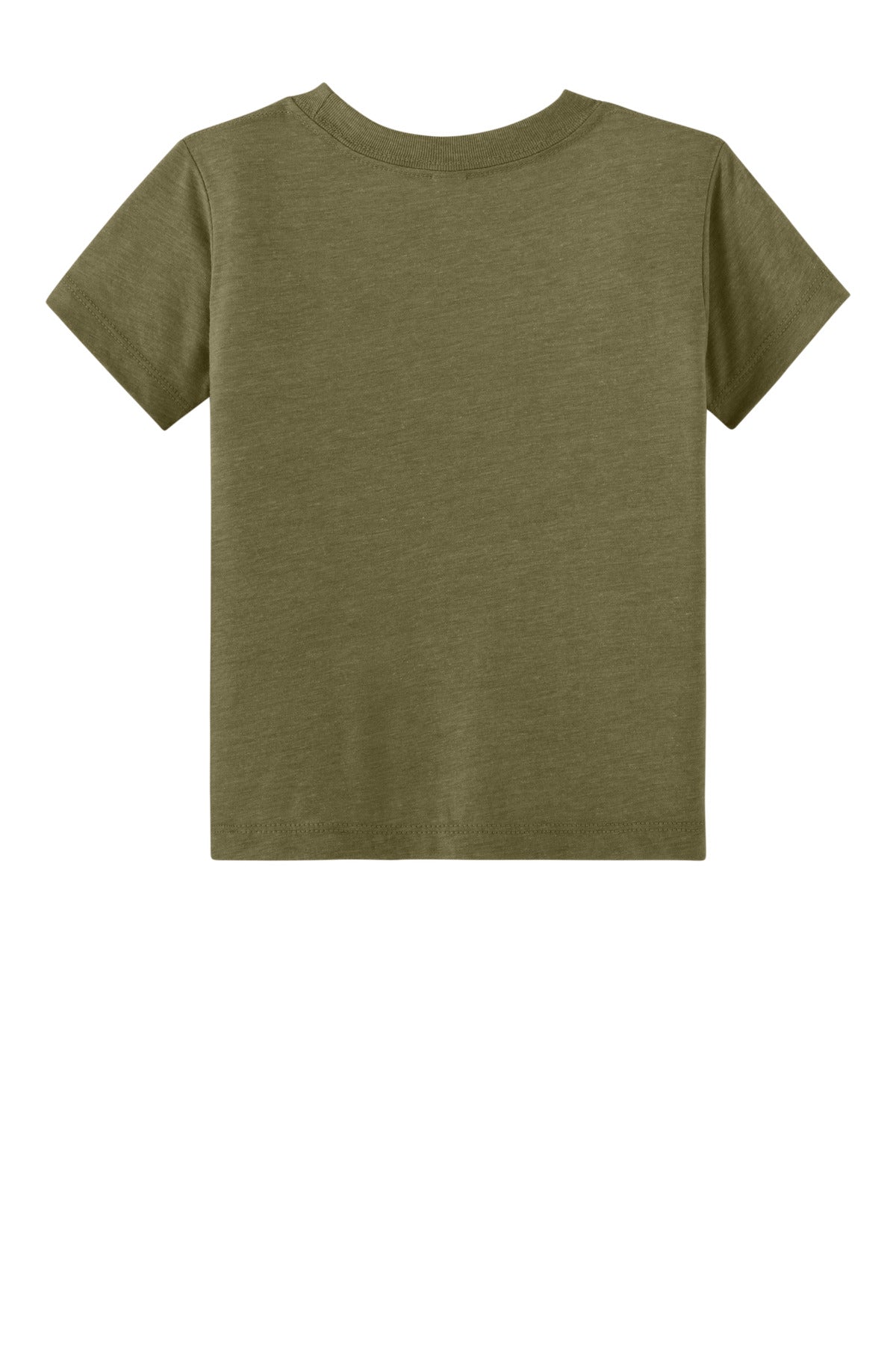 Rear View of OliveTB BELLA+CANVAS Toddler Triblend Short Sleeve Tee BC3413T