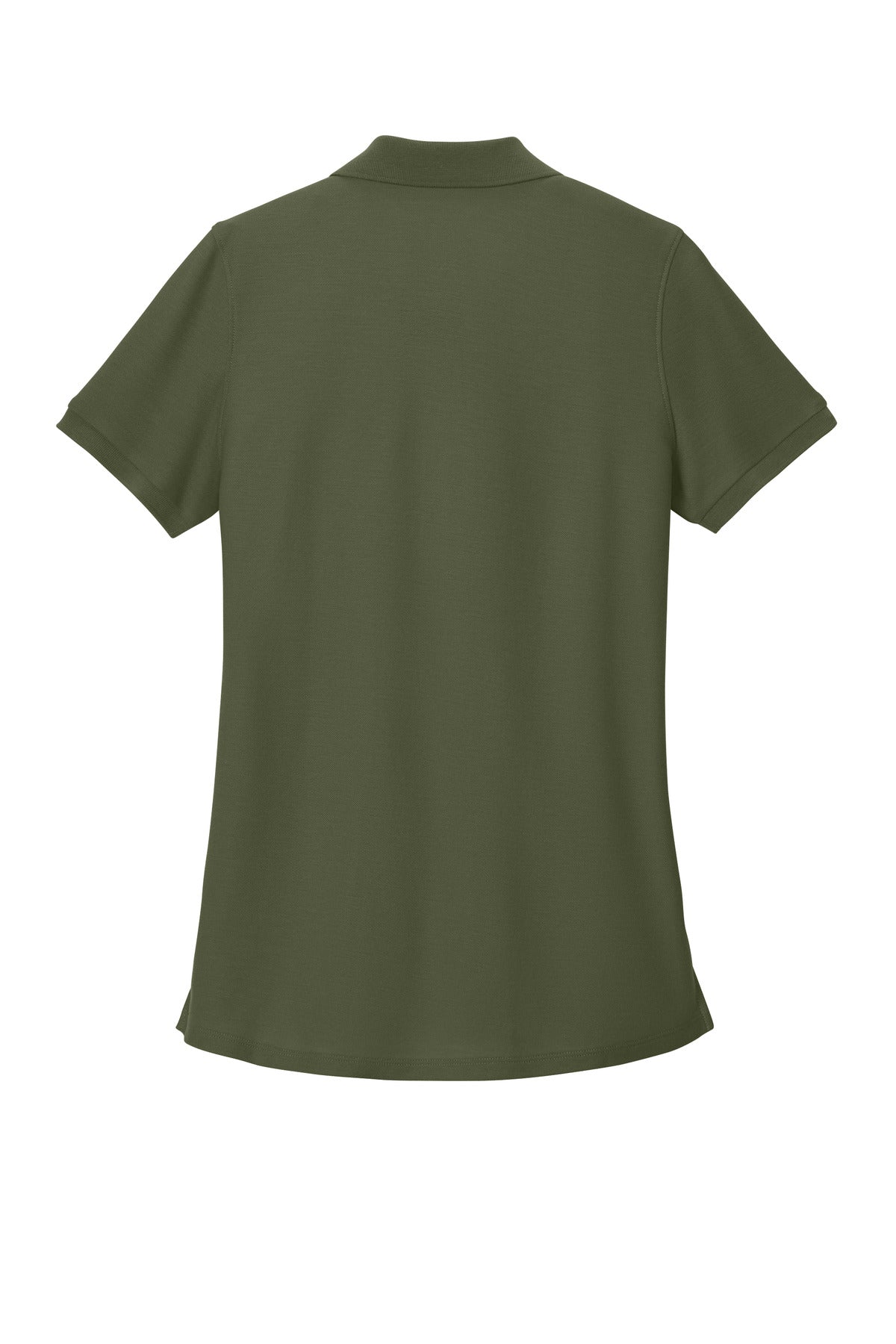 Rear View of OlvDrabGn Port Authority Women's Wearever Signature Pique Polo LK200