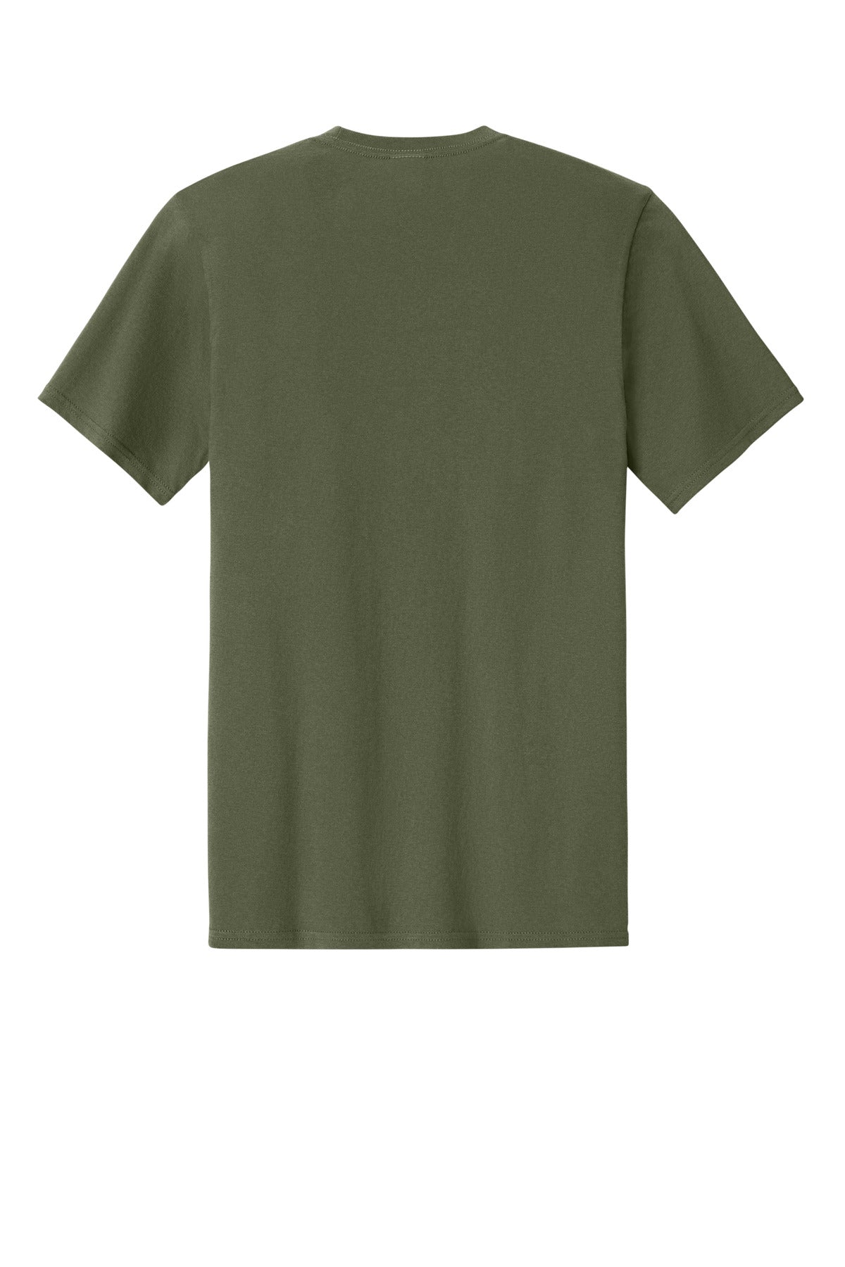 Rear View of OlvDrabGn Port & Co Easy Cotton Tee PC43