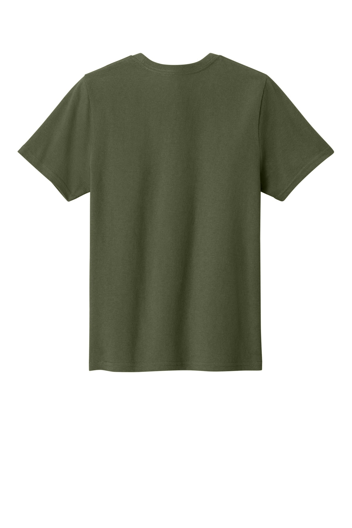 Rear View of OlvDrabGn Port & Co Youth Easy Cotton Tee PC43Y