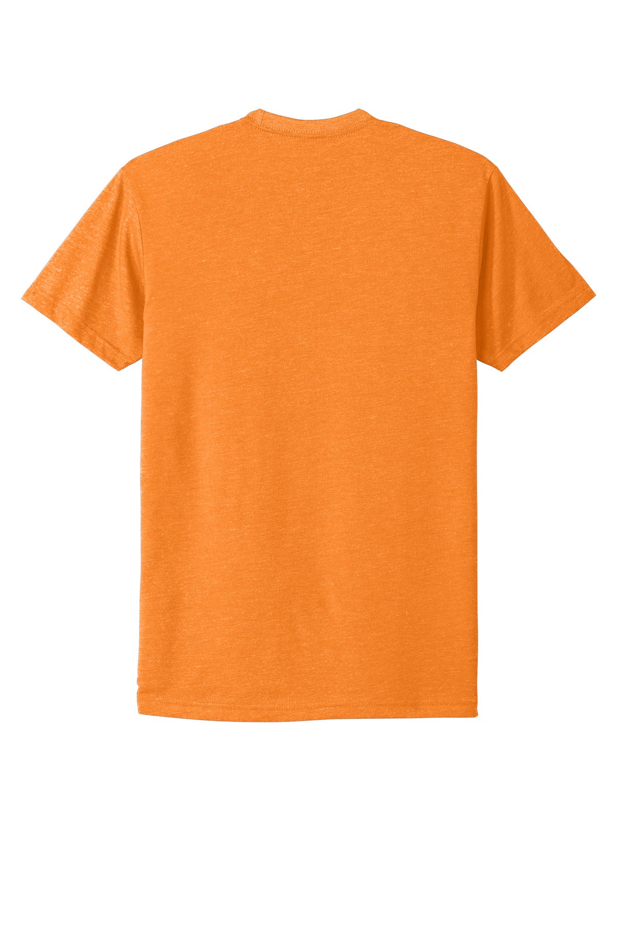 Rear View of Orange Next Level Apparel Adult CVC Tee. NL6210