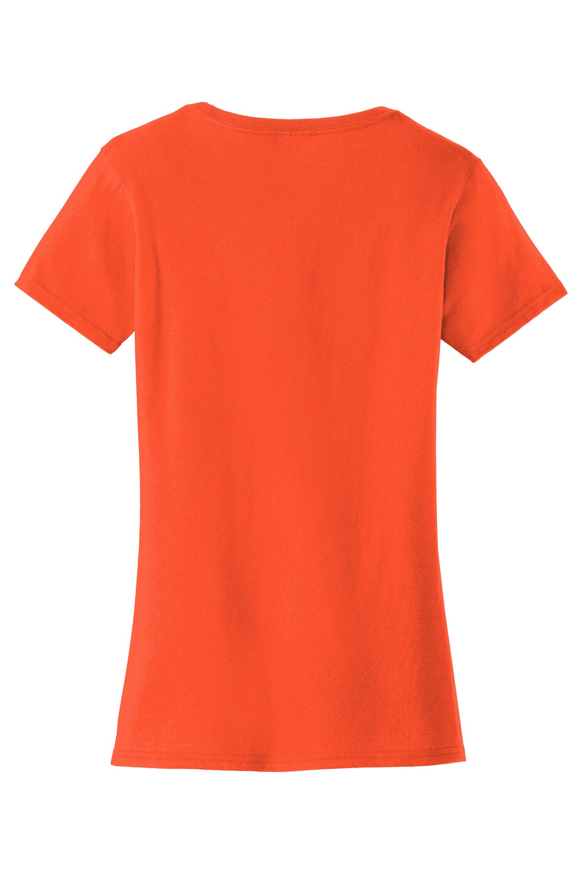 Rear View of Orange Port & Co Women's Fan Favorite Tee. LPC450