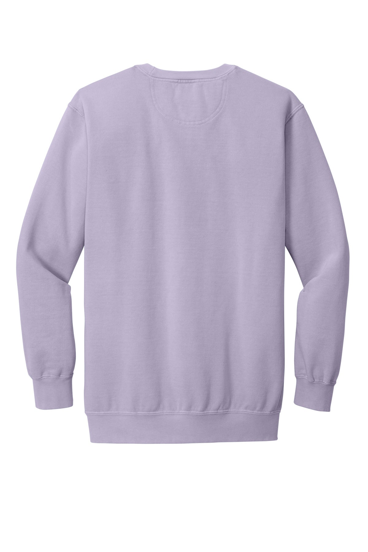 Rear View of Orchid COMFORT COLORS Ring Spun Crewneck Sweatshirt. 1566