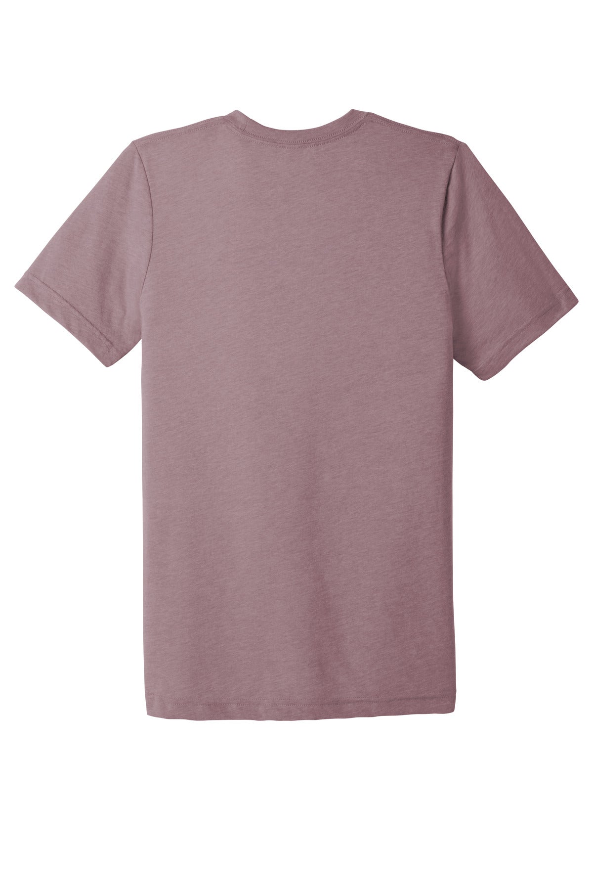 Rear View of Orchid Tb BELLA+CANVAS Unisex Triblend Short Sleeve Tee. BC3413