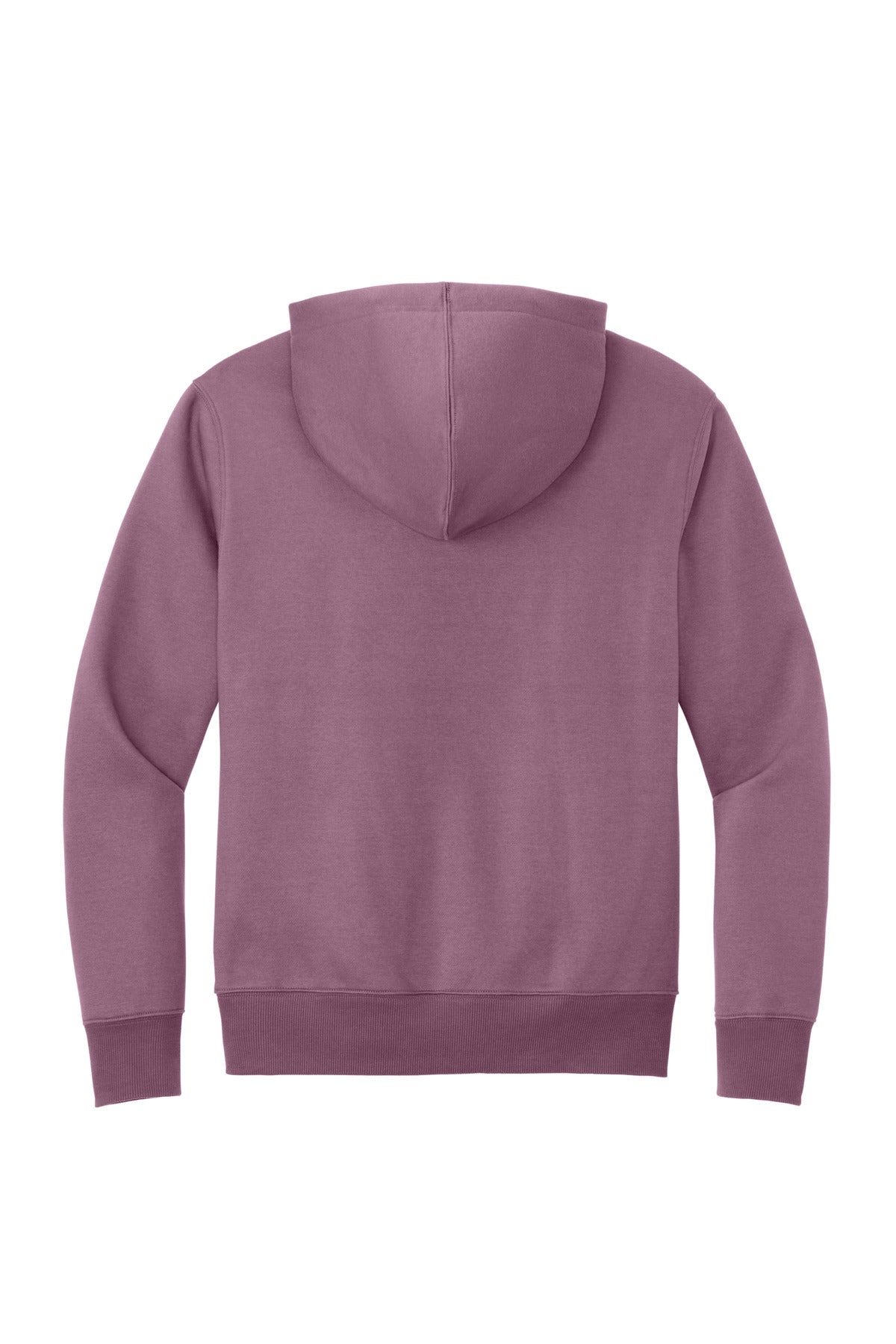 Rear View of OrchidHaze District Perfect Weight Fleece Hoodie DT1101