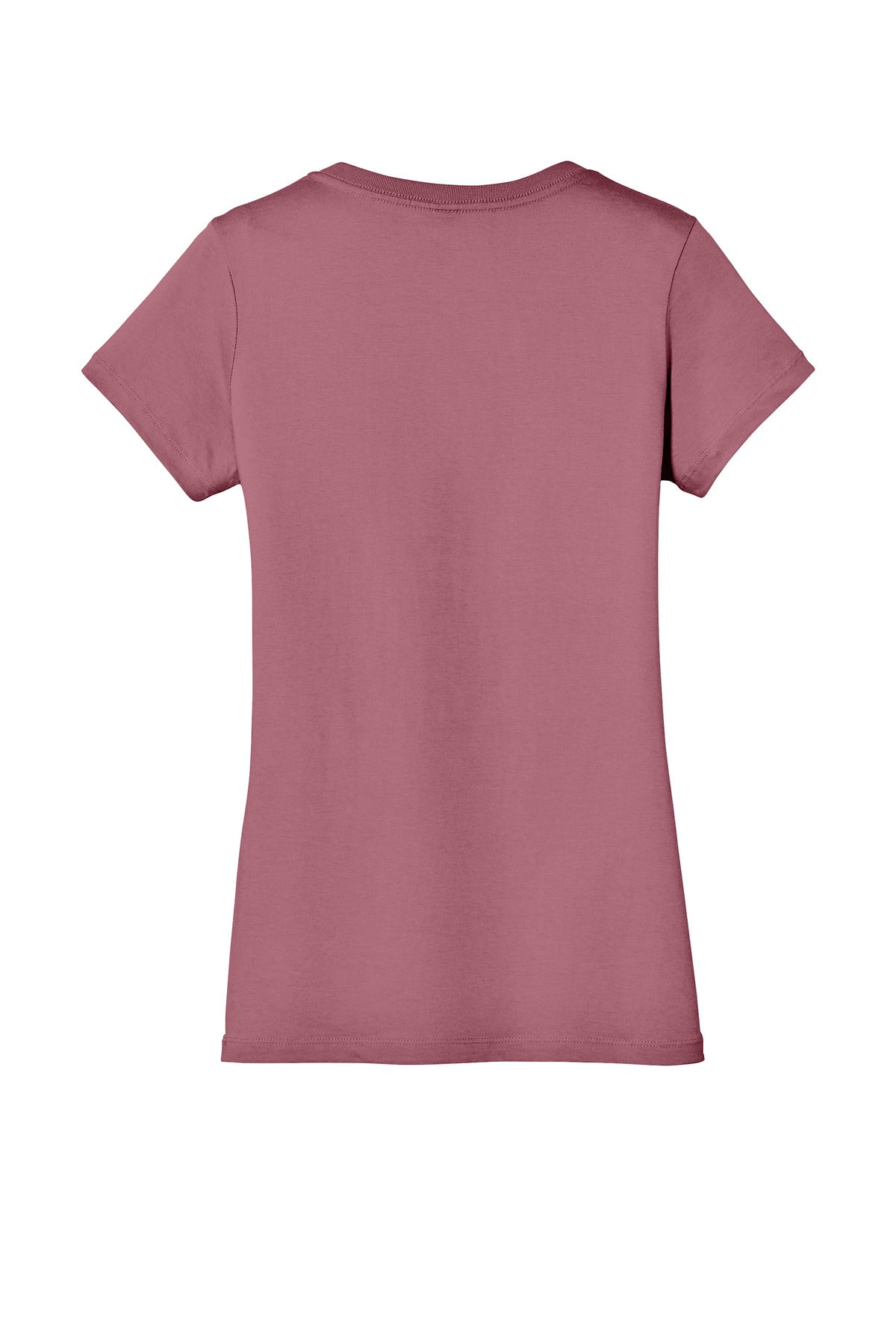 Rear View of OrchidHaze District - Women's Perfect Weight V-Neck Tee. DM1170L