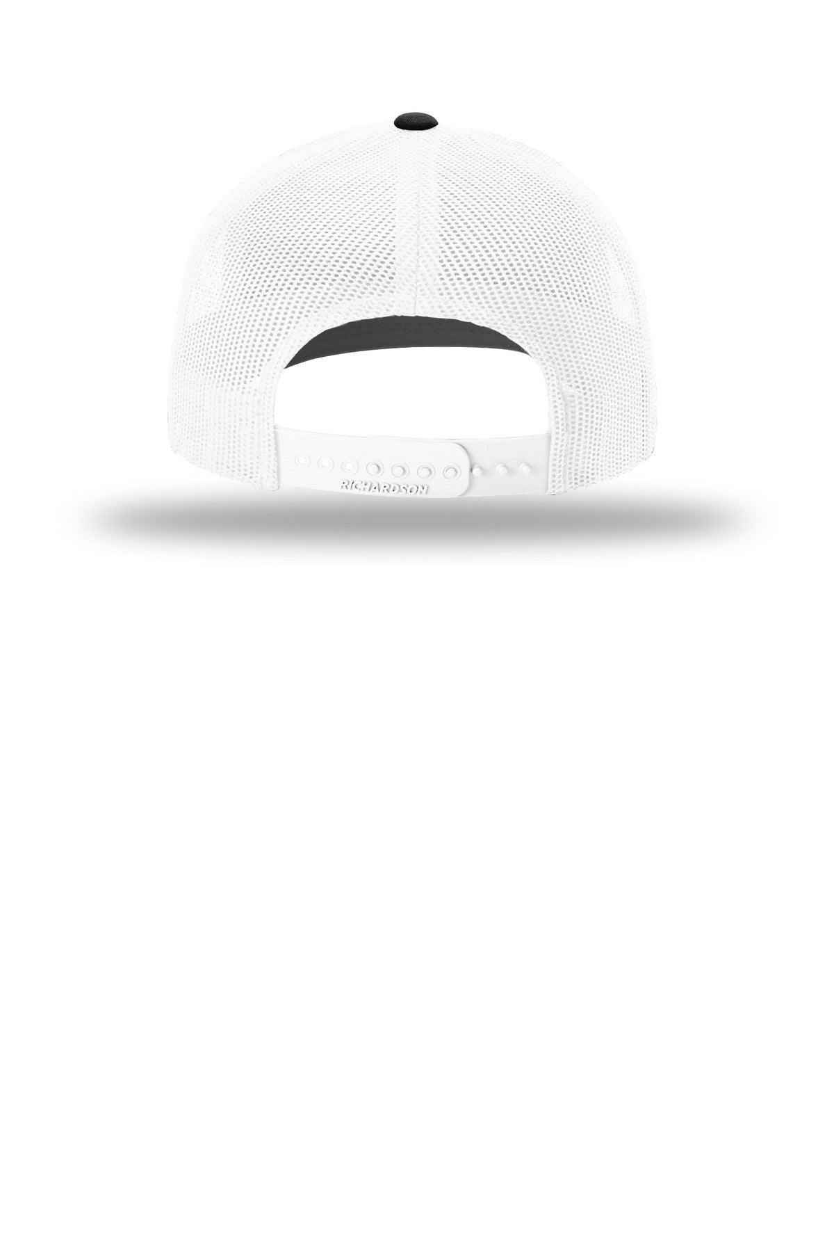 Rear View of Org/Wh/Blk Richardson Trucker Cap 112
