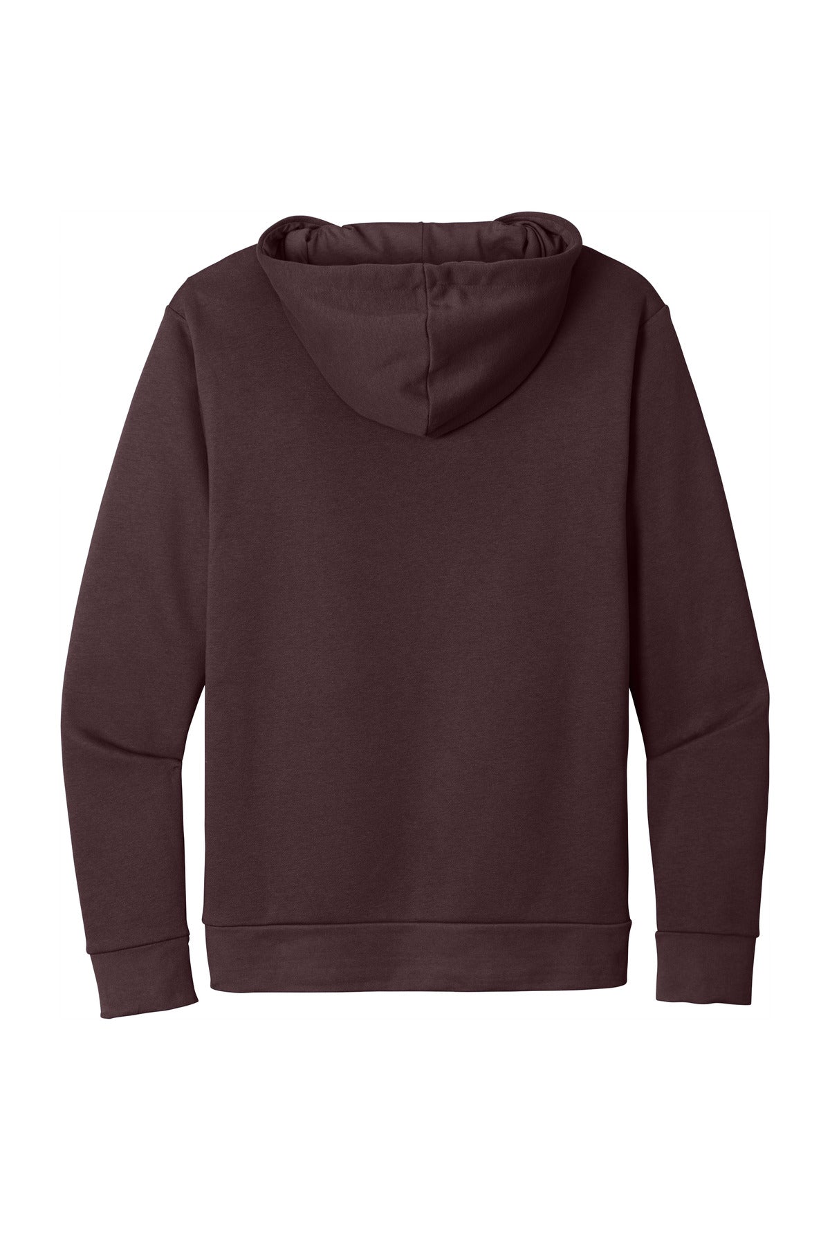 Rear View of Oxblood Next Level Apparel Adult Santa Barbara Pullover Hoodie. NL9303