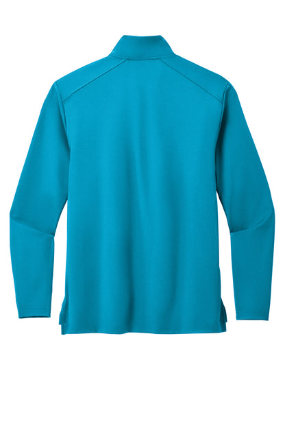 Rear View of ParcelBlue Port Authority C-FREE Double Knit 1/4-Zip K880