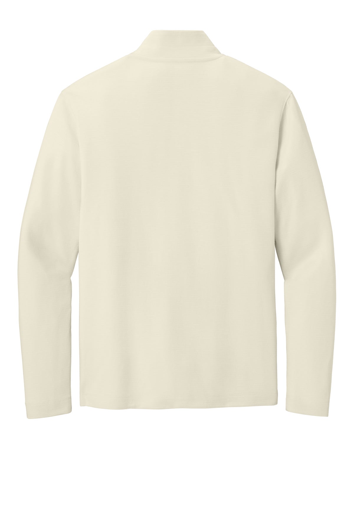 Rear View of Parchment Port Authority Breakwater 1/4-Zip Pullover K820