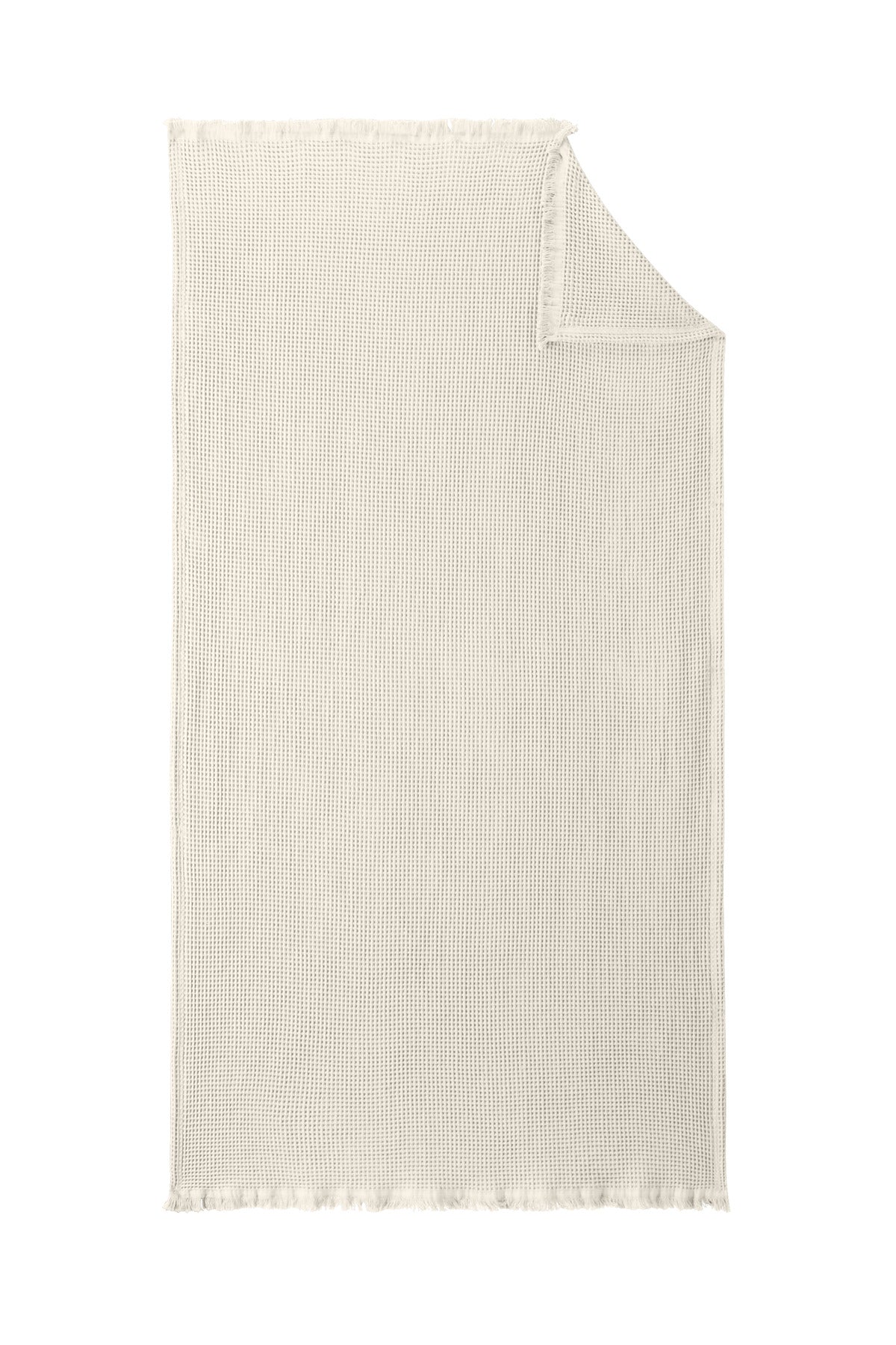 Rear View of Parchment Port Authority Waffle Throw BP92