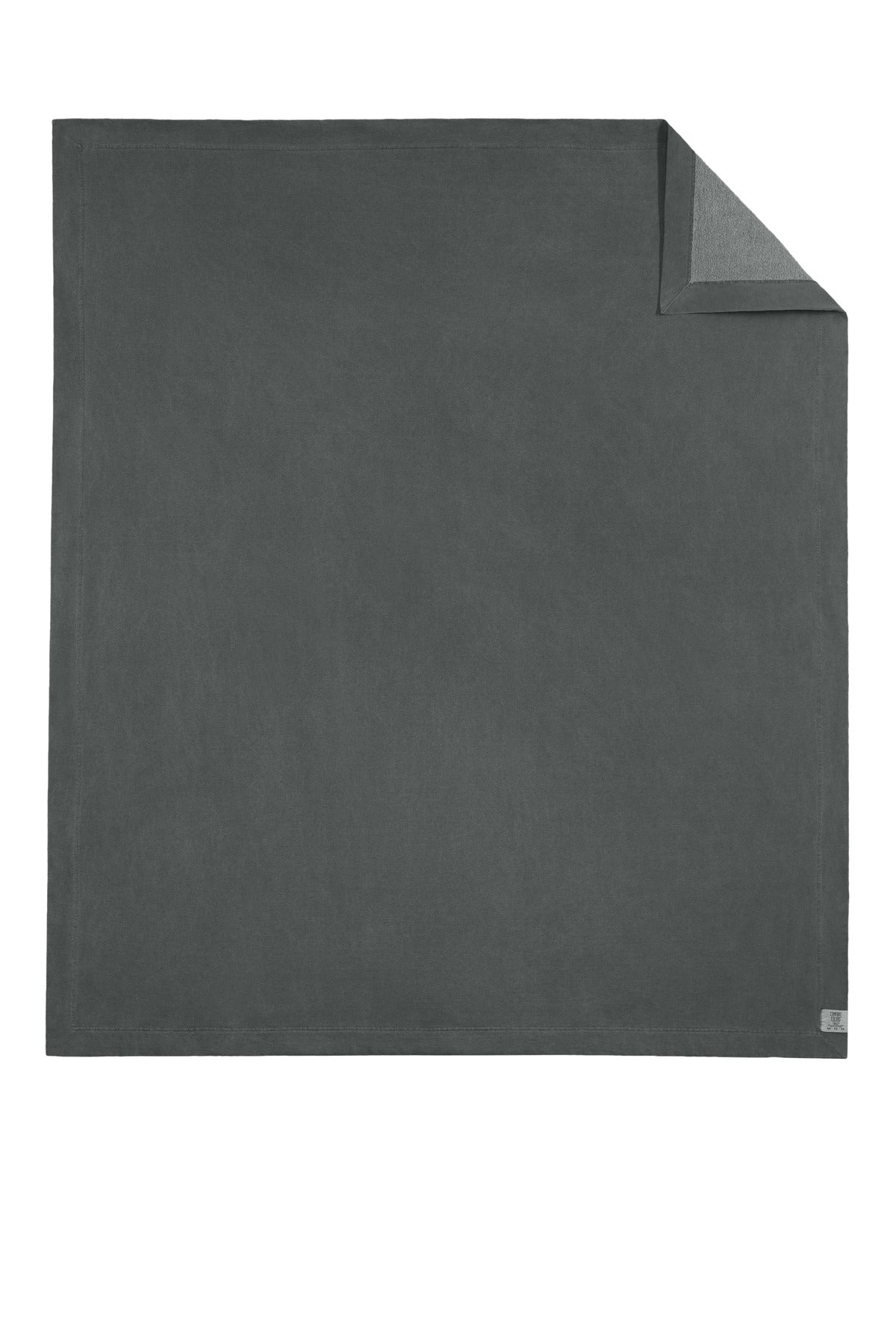 Rear View of Pepper Comfort Colors Fleece Dorm Blanket 15BT
