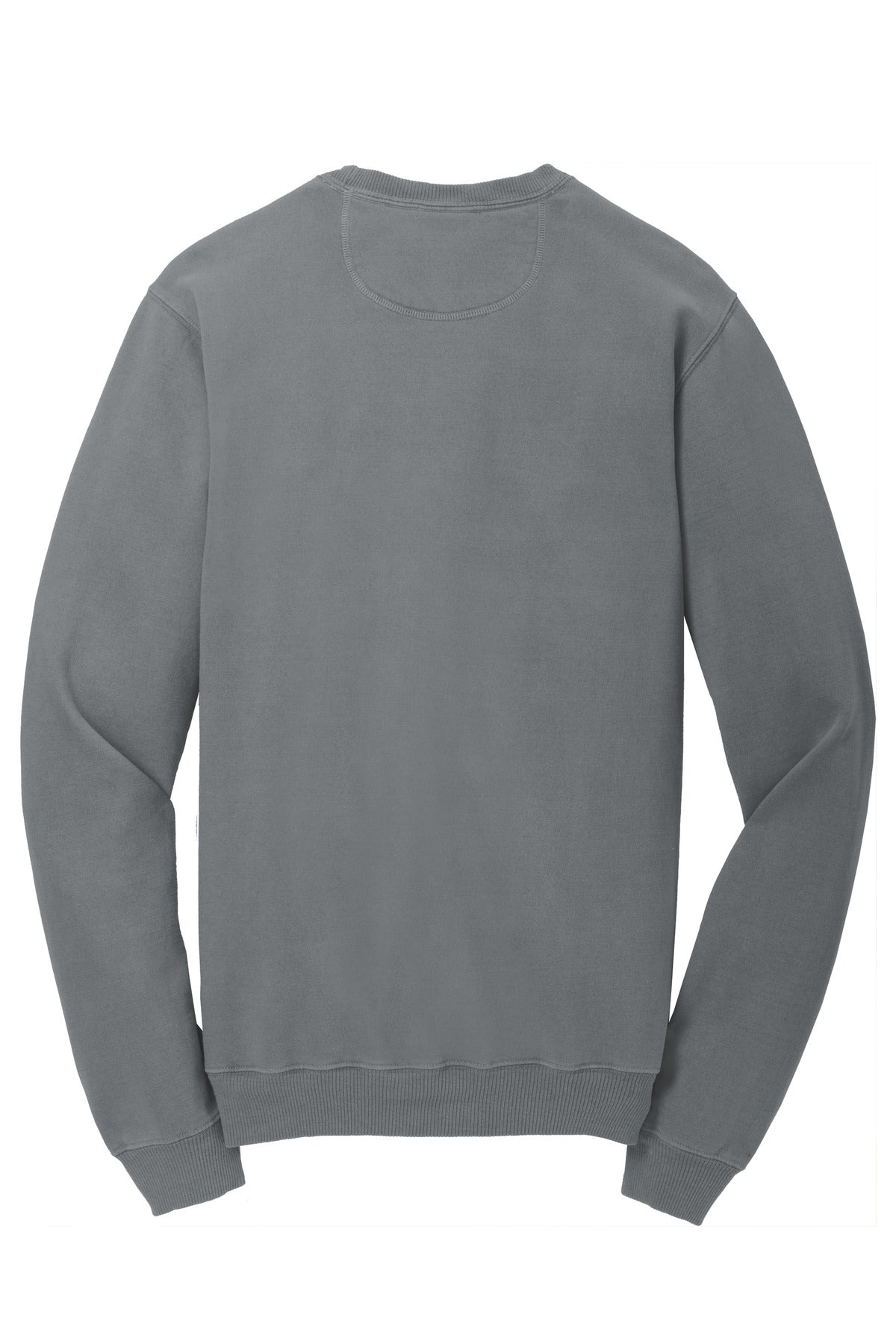 Rear View of Pewter Port & Co Beach Wash Garment-Dyed Crewneck Sweatshirt PC098