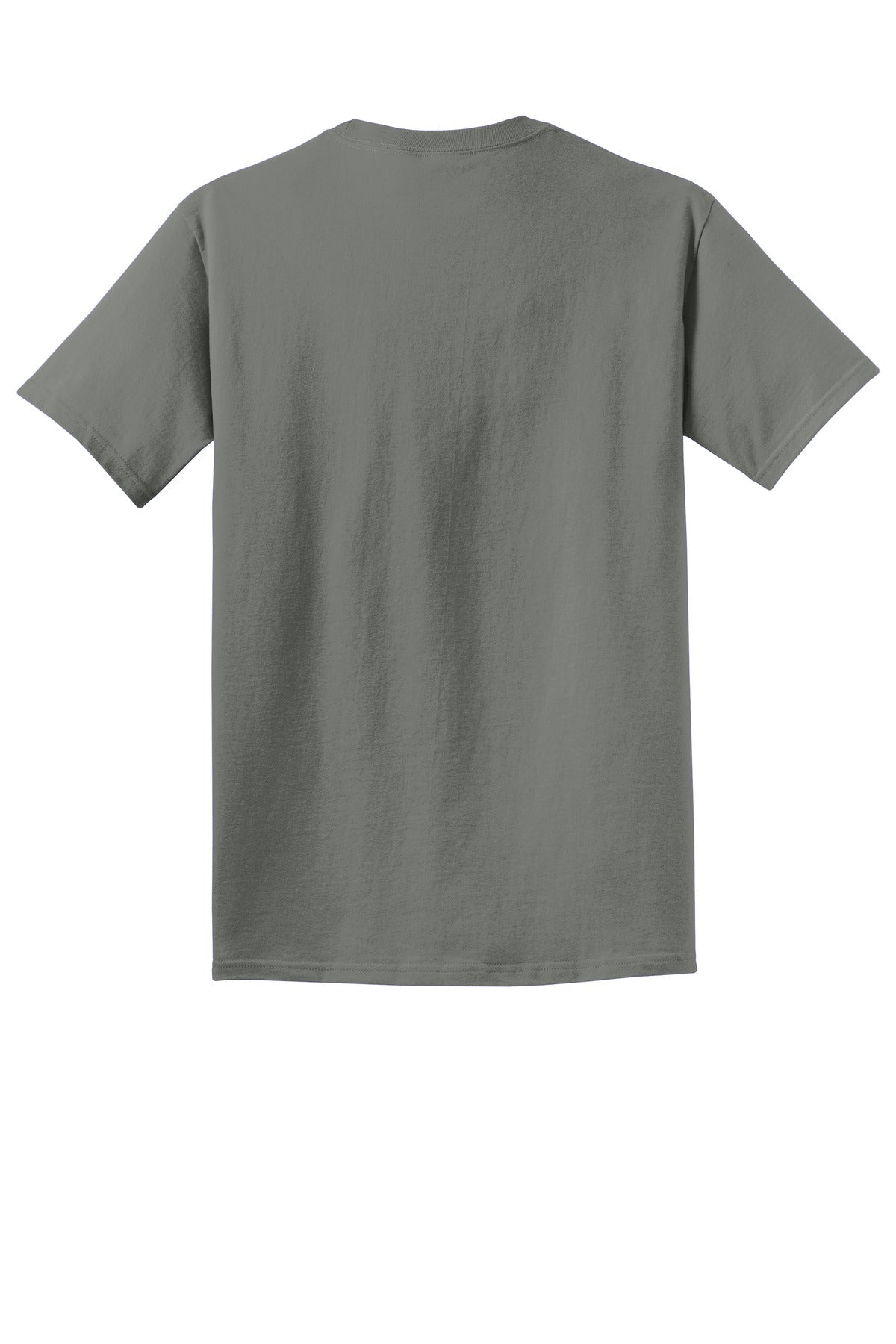 Rear View of Pewter Port & Co Beach Wash Garment-Dyed Tee. PC099