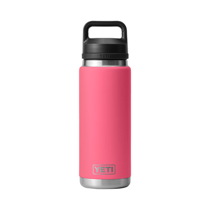 Rear View of Pink-Tropical Rambler® 26 oz Water Bottle with Chug Cap plain