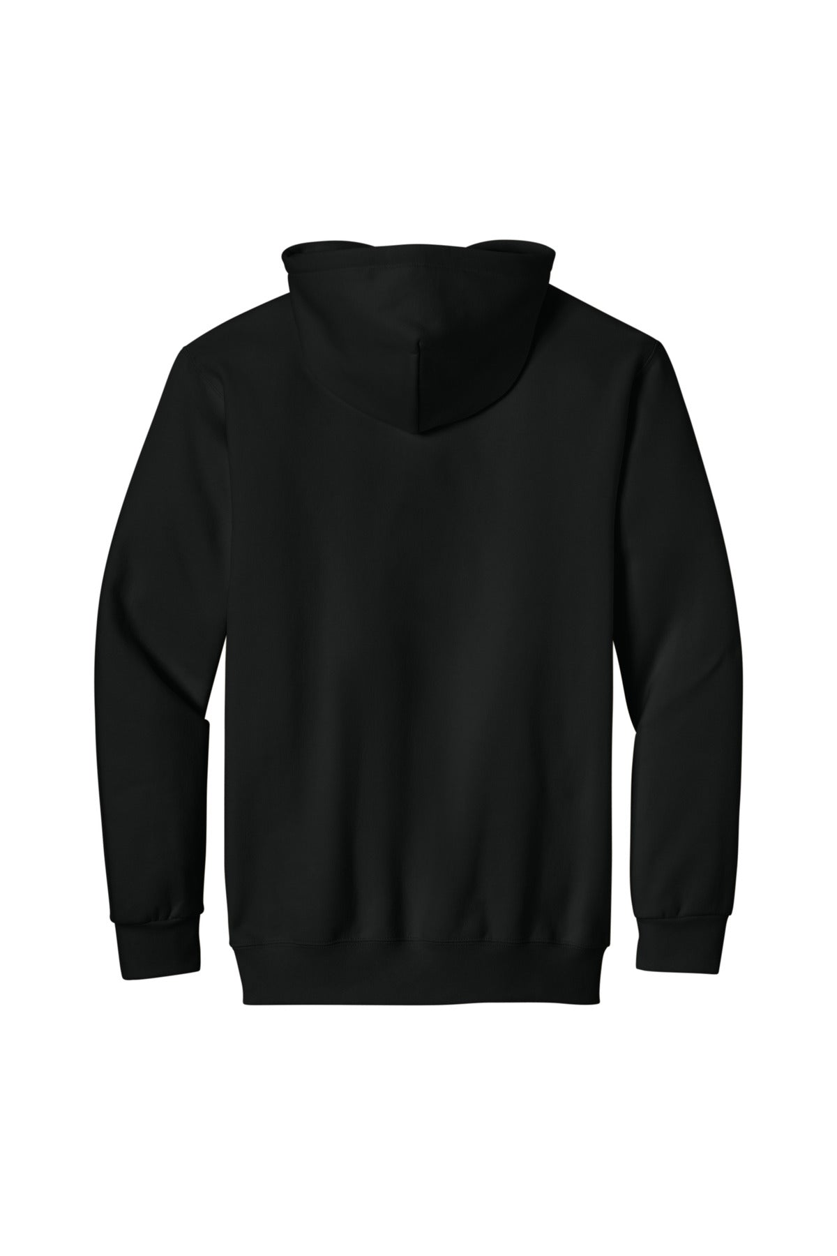 Rear View of PitchBlack Gildan Hammer Maxweight Hooded Sweatshirt 19500