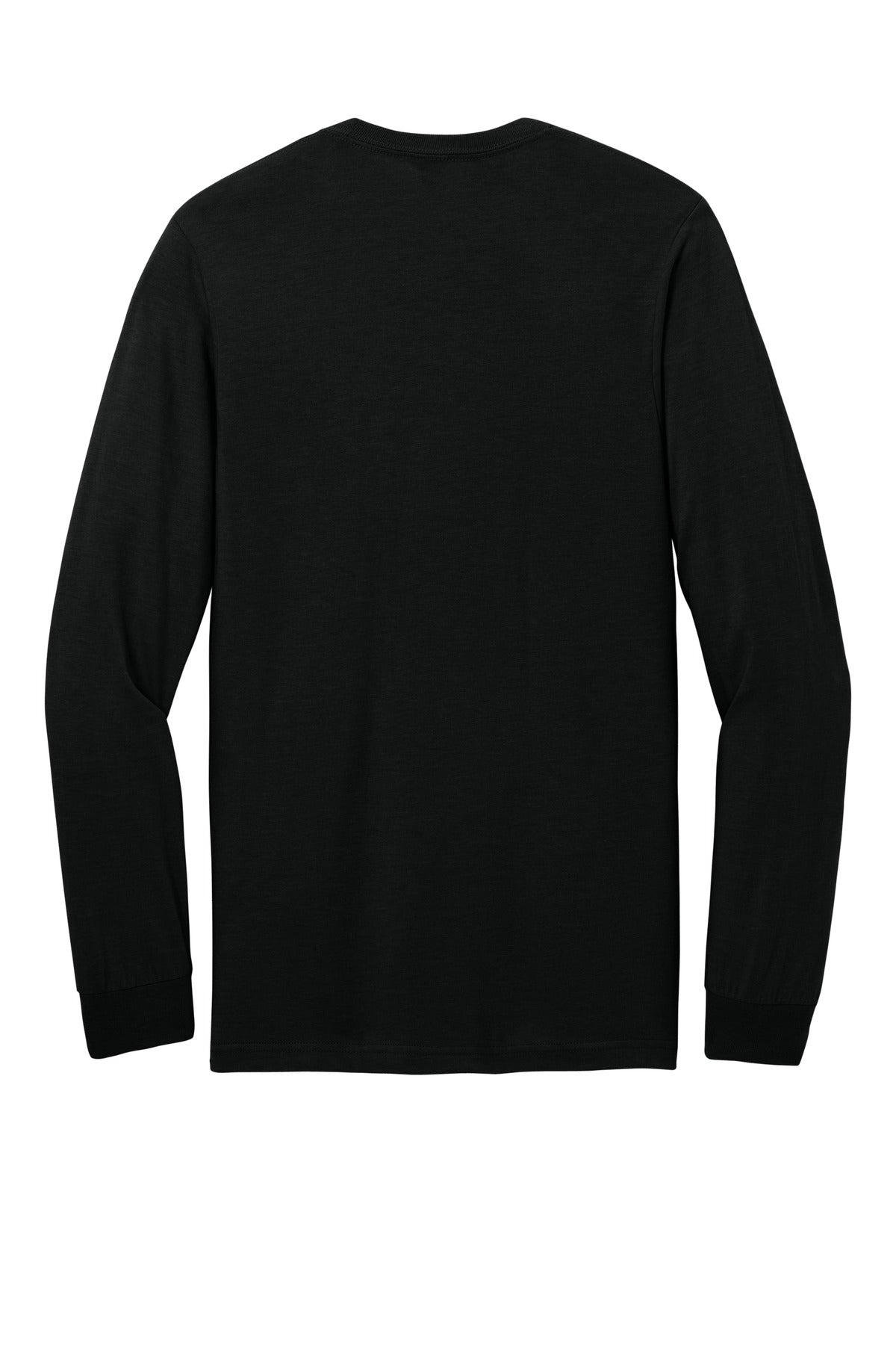 Rear View of PitchBlack Gildan Softstyle CVC Long Sleeve Tee 64440CVC