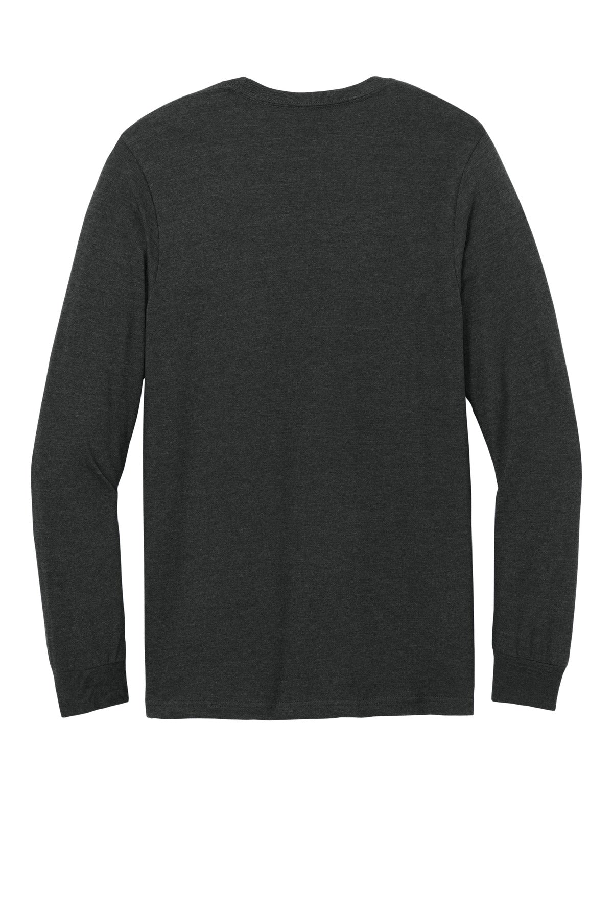 Rear View of PitchBlMst Gildan Softstyle CVC Long Sleeve Tee 64440CVC