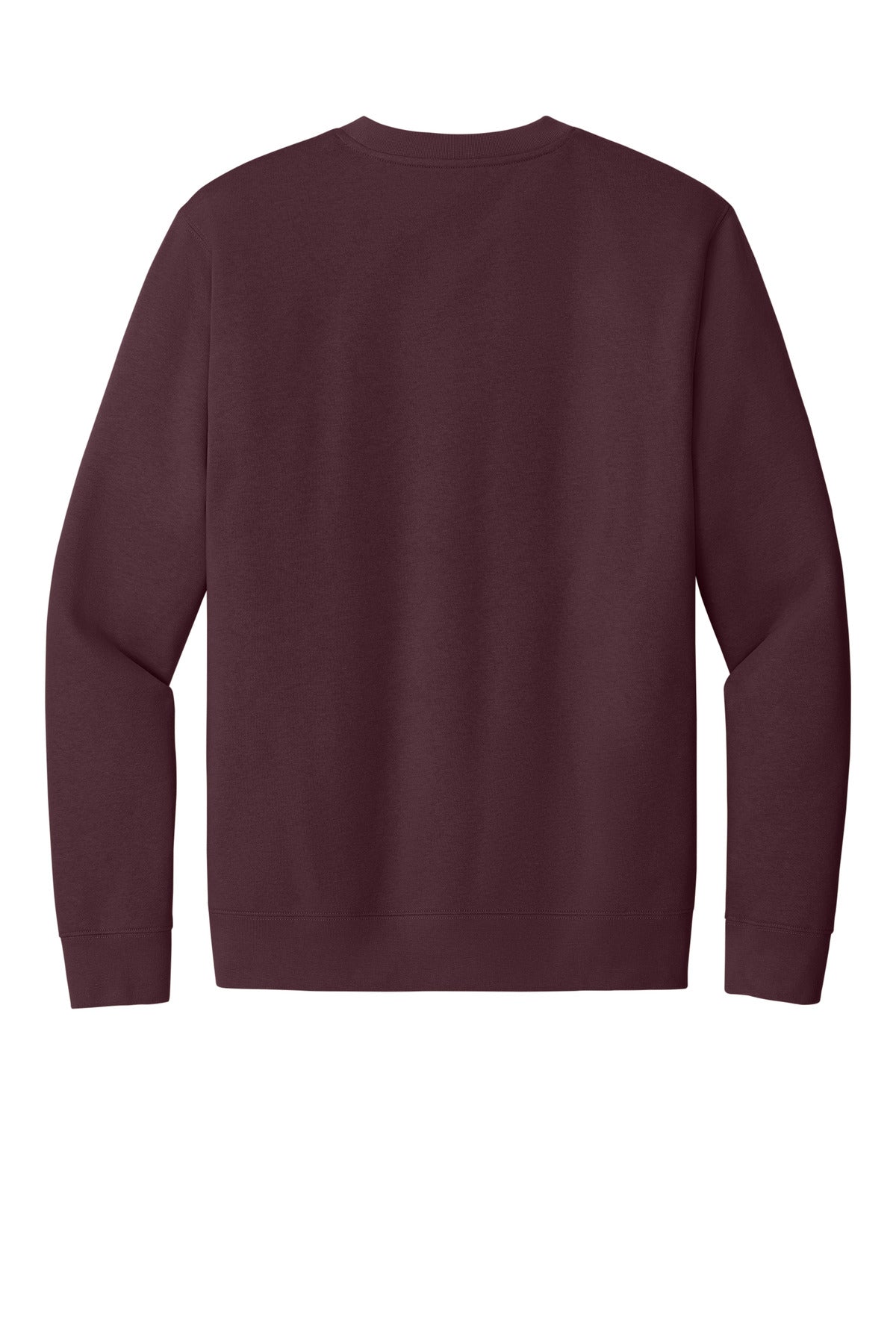 Rear View of Plum District V.I.T. Fleece Crew DT6104