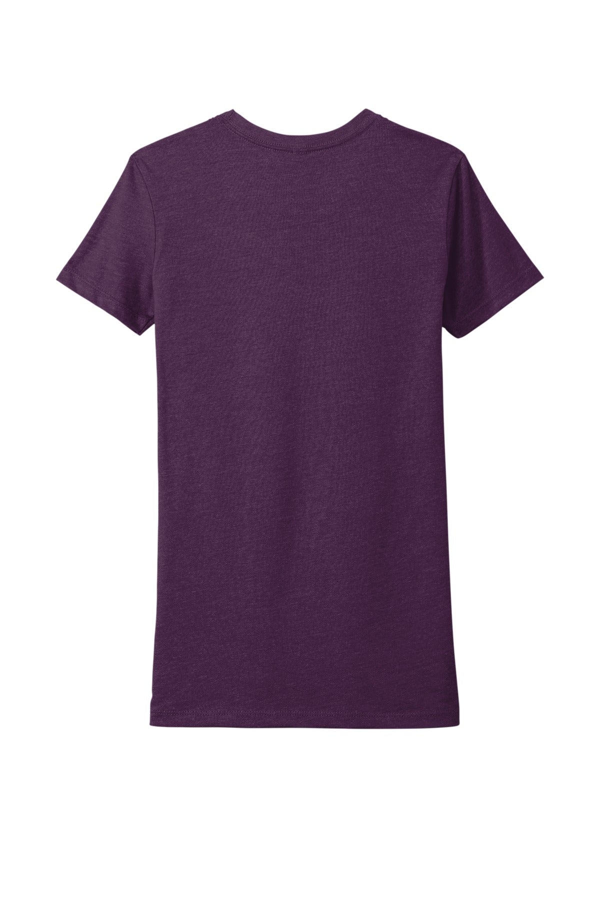 Rear View of Plum Next Level Apparel Women's CVC Tee. NL6610
