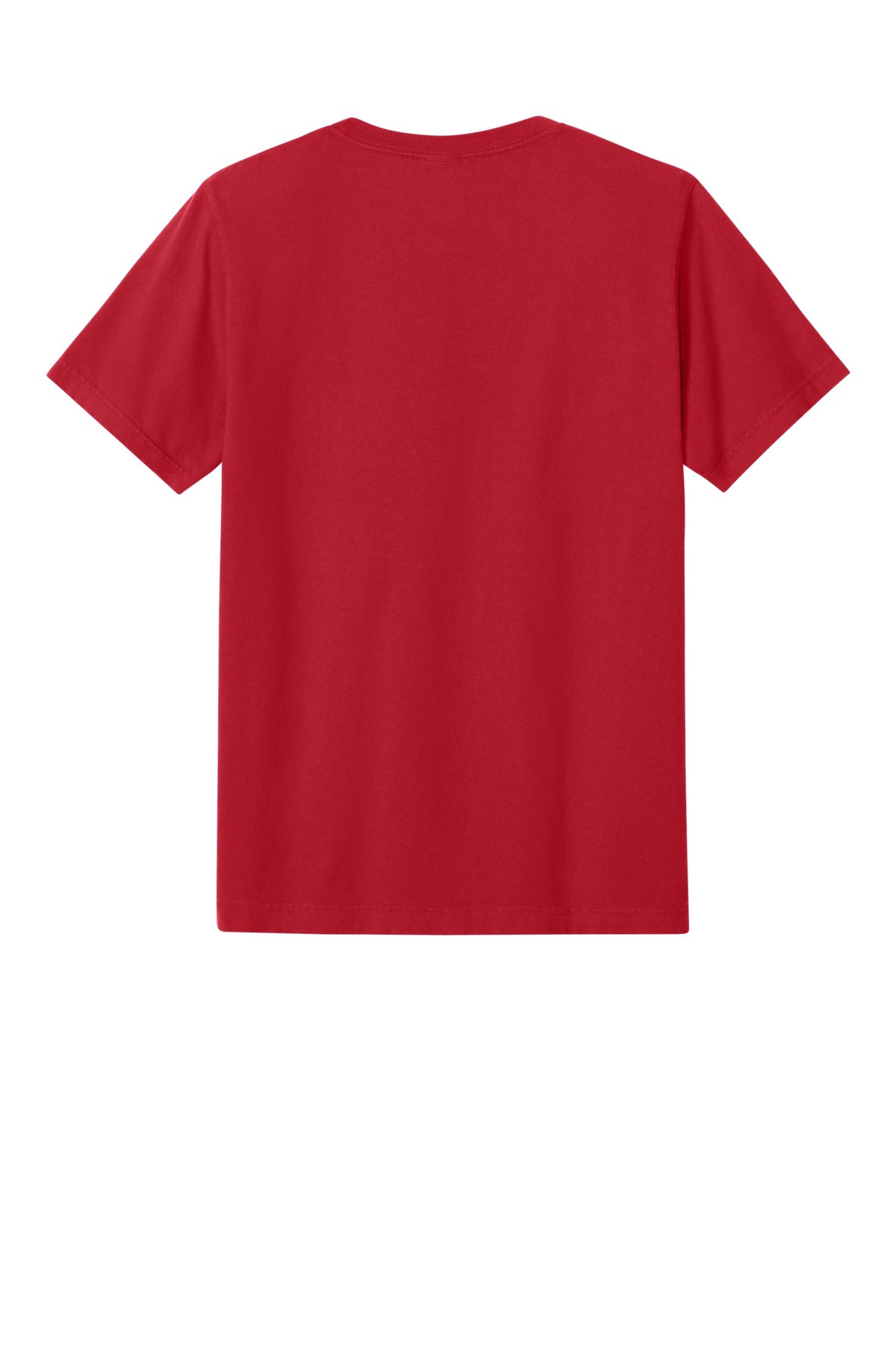 Rear View of PopRed BELLA+CANVAS Unisex Heavyweight Garment-Dyed Tee BC4810GD