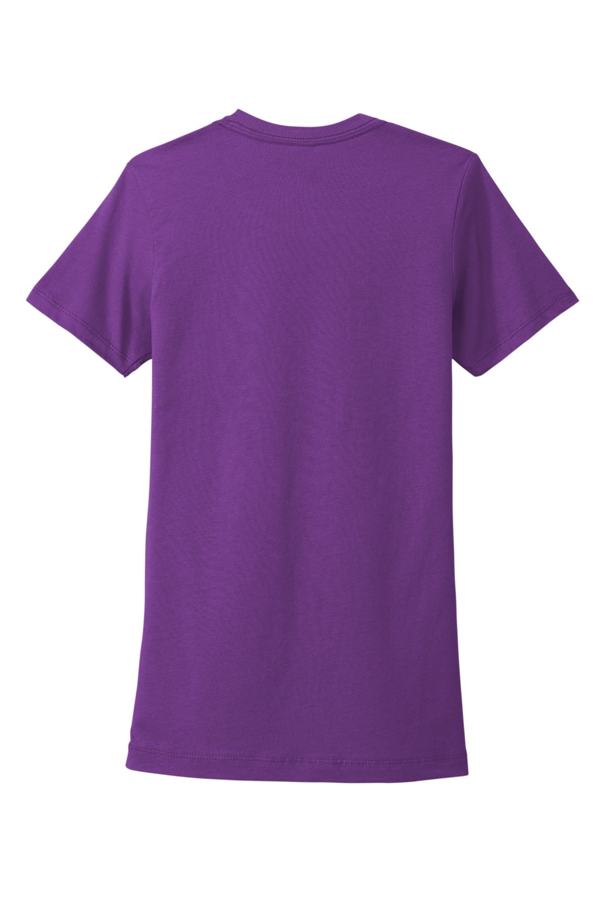 Rear View of PrplBerry Next Level Apparel Women's Cotton Tee. NL3900