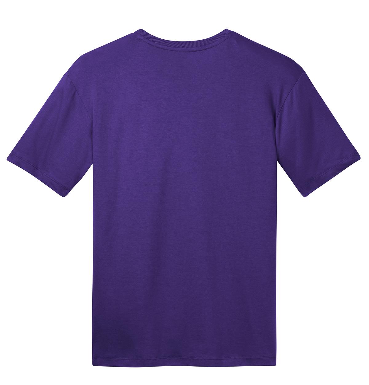 Rear View of Purple District Perfect Weight Tee. DT104
