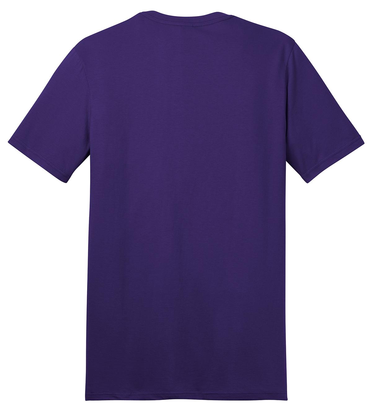 Rear View of Purple District The Concert Tee DT5000
