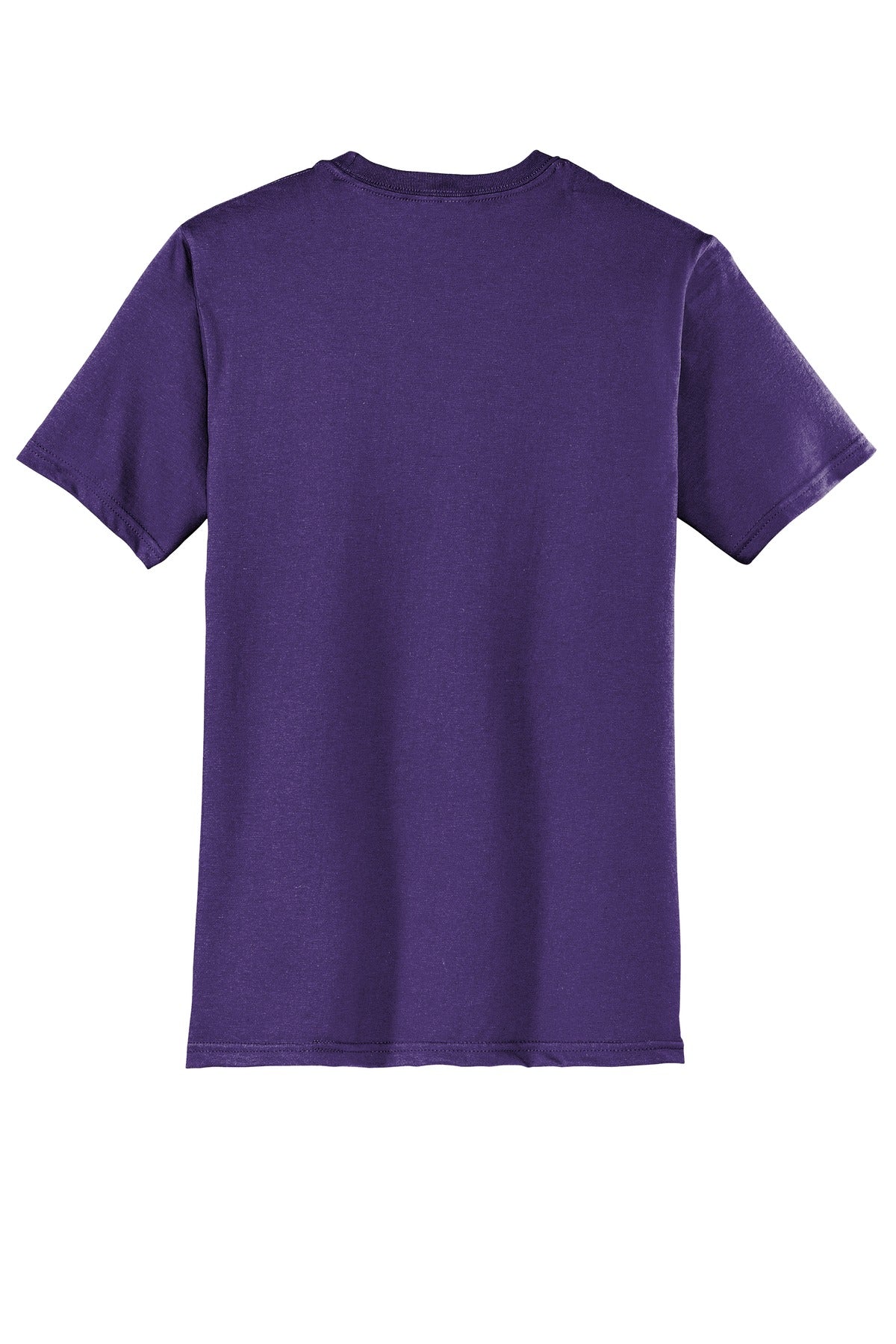 Rear View of Purple District Very Important Tee . DT6000