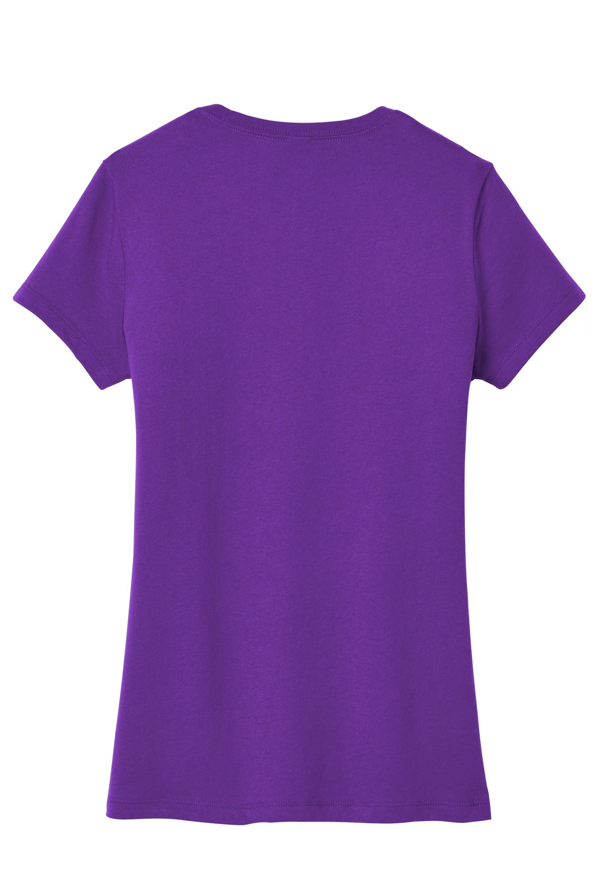 Rear View of Purple District Women's Very Important Tee . DT6002