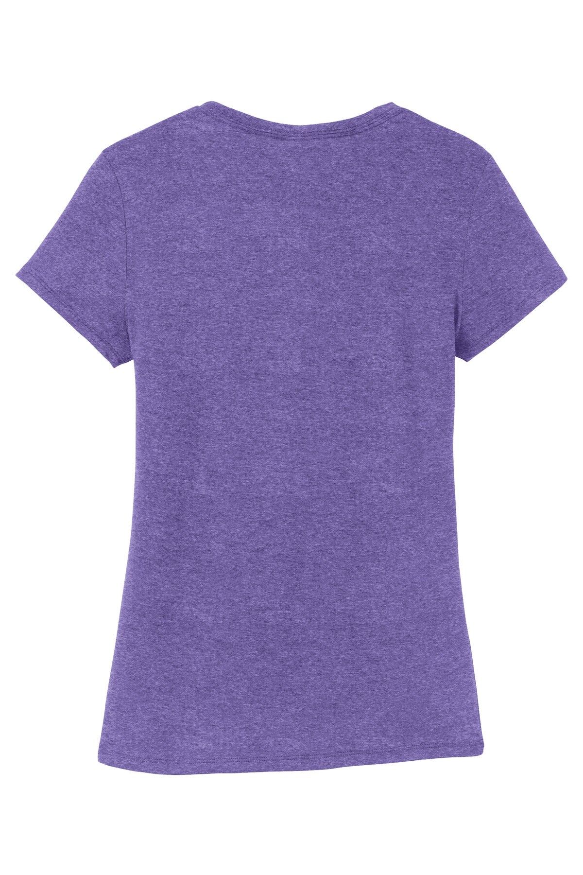 Rear View of Purple Frost District Women's Perfect Tri Tee. DM130L