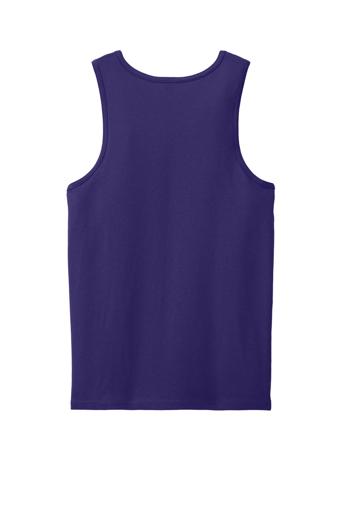 Rear View of Purple Gildan Heavy Cotton Tank Top. G5200