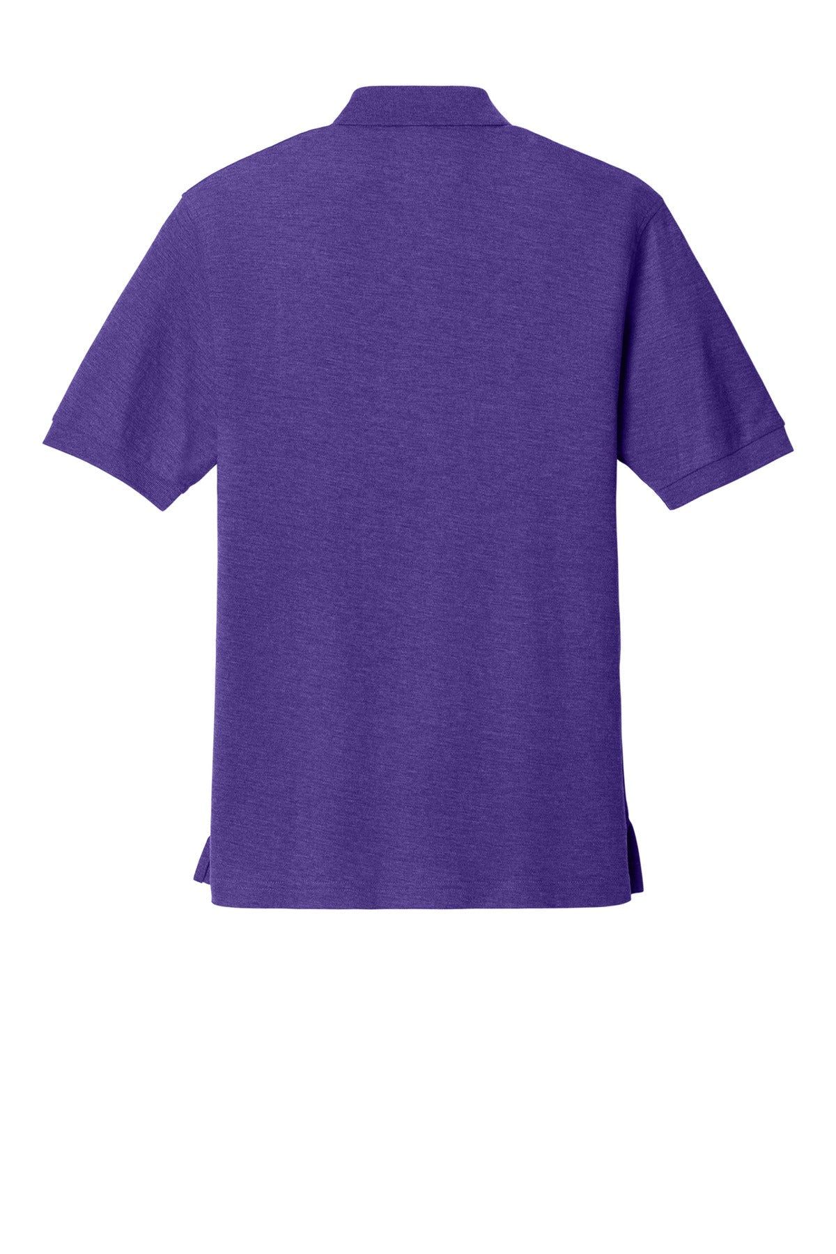 Rear View of Purple Port Authority Extended Size Silk Touch Polo K500ES
