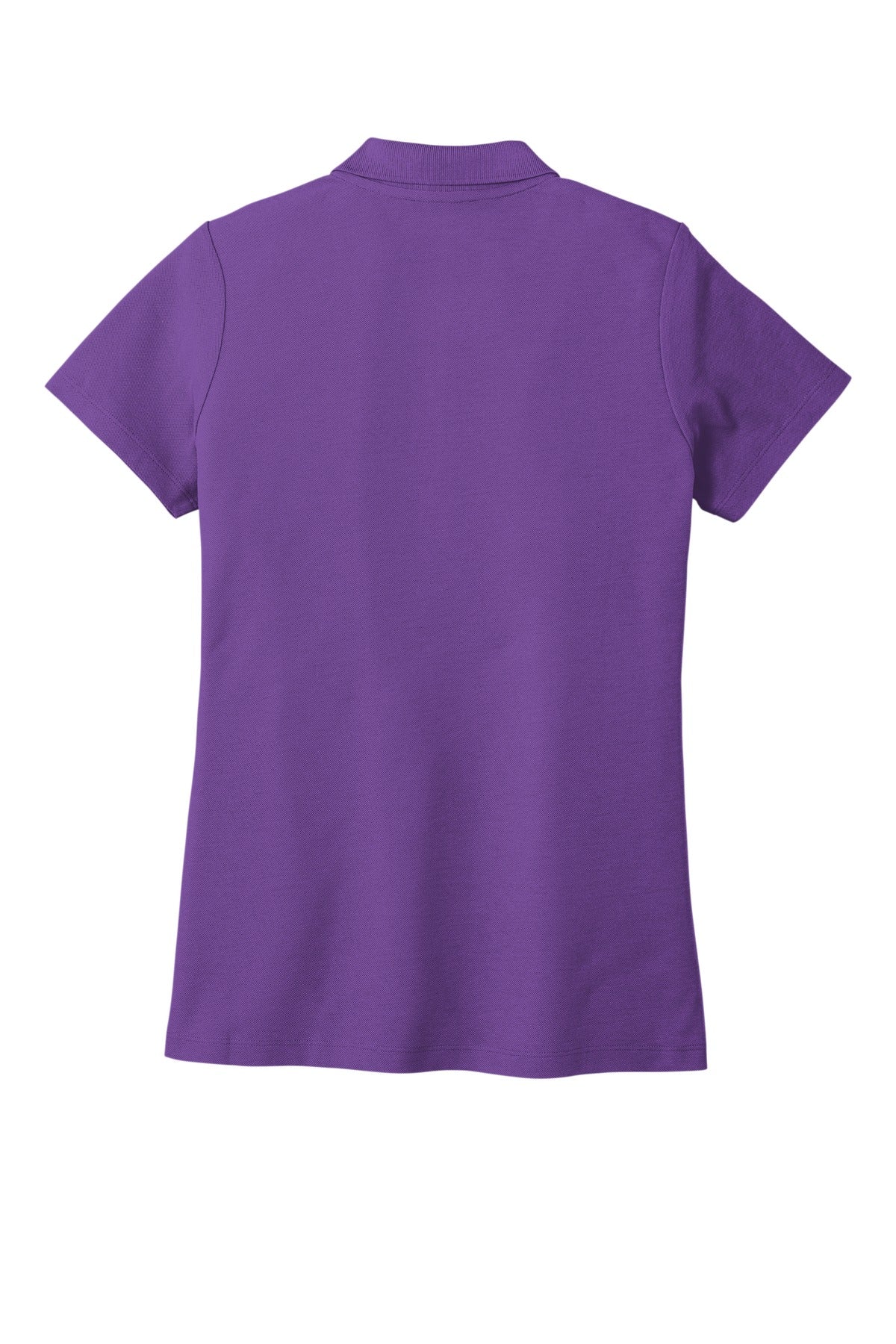 Rear View of Purple Port Authority Women's SuperPro React Polo. LK810