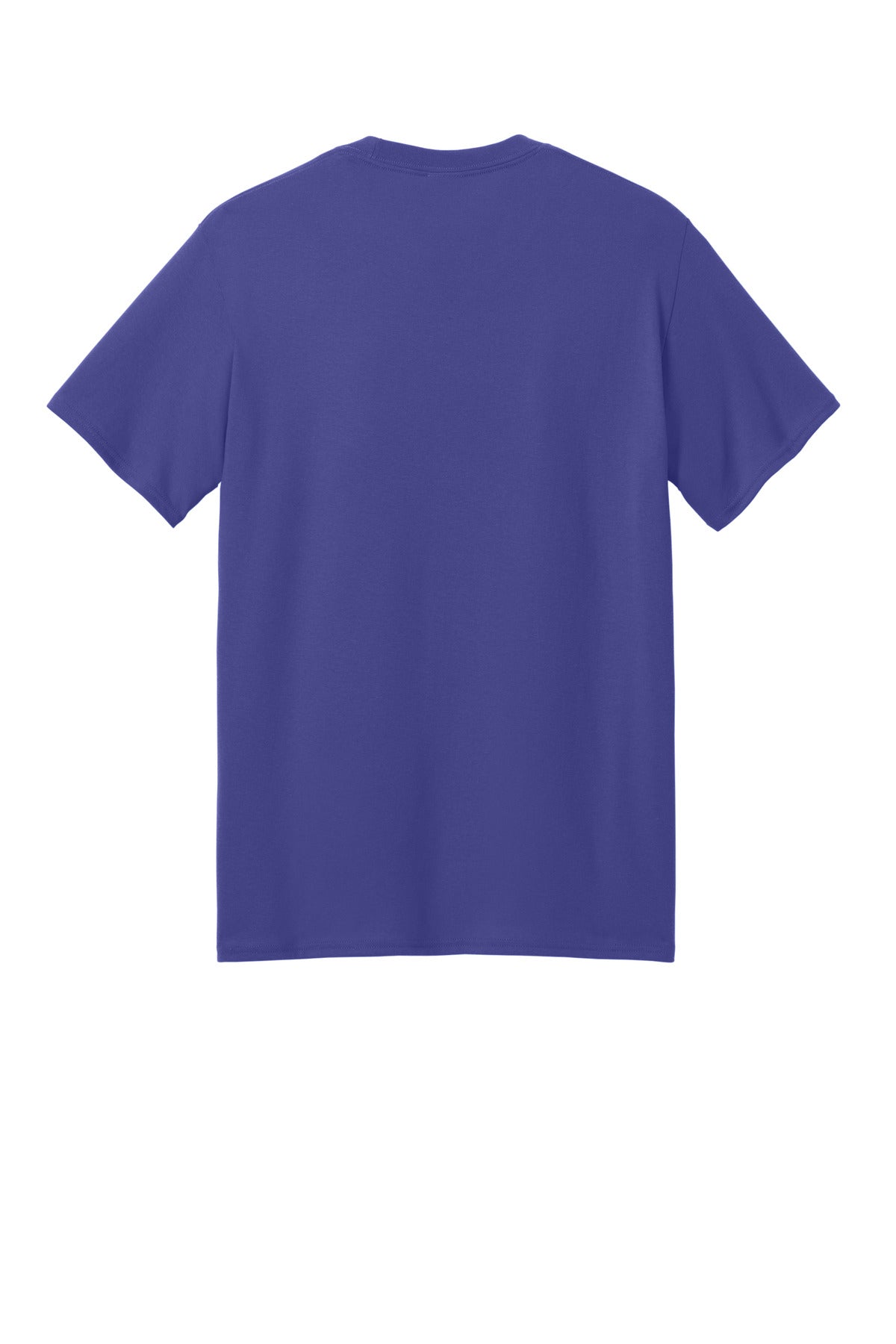 Rear View of Purple Port & Co Core Blend Recycled Tee PC01