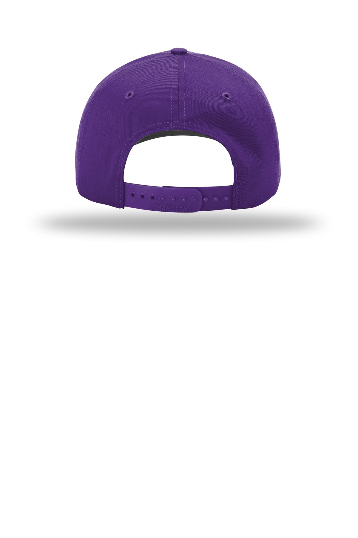 Rear View of Purple Richardson Pro Twill Snapback 212