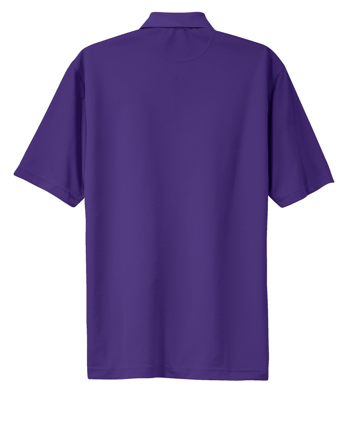 Rear View of Purple Sport-Tek Dri-Mesh Polo. K469