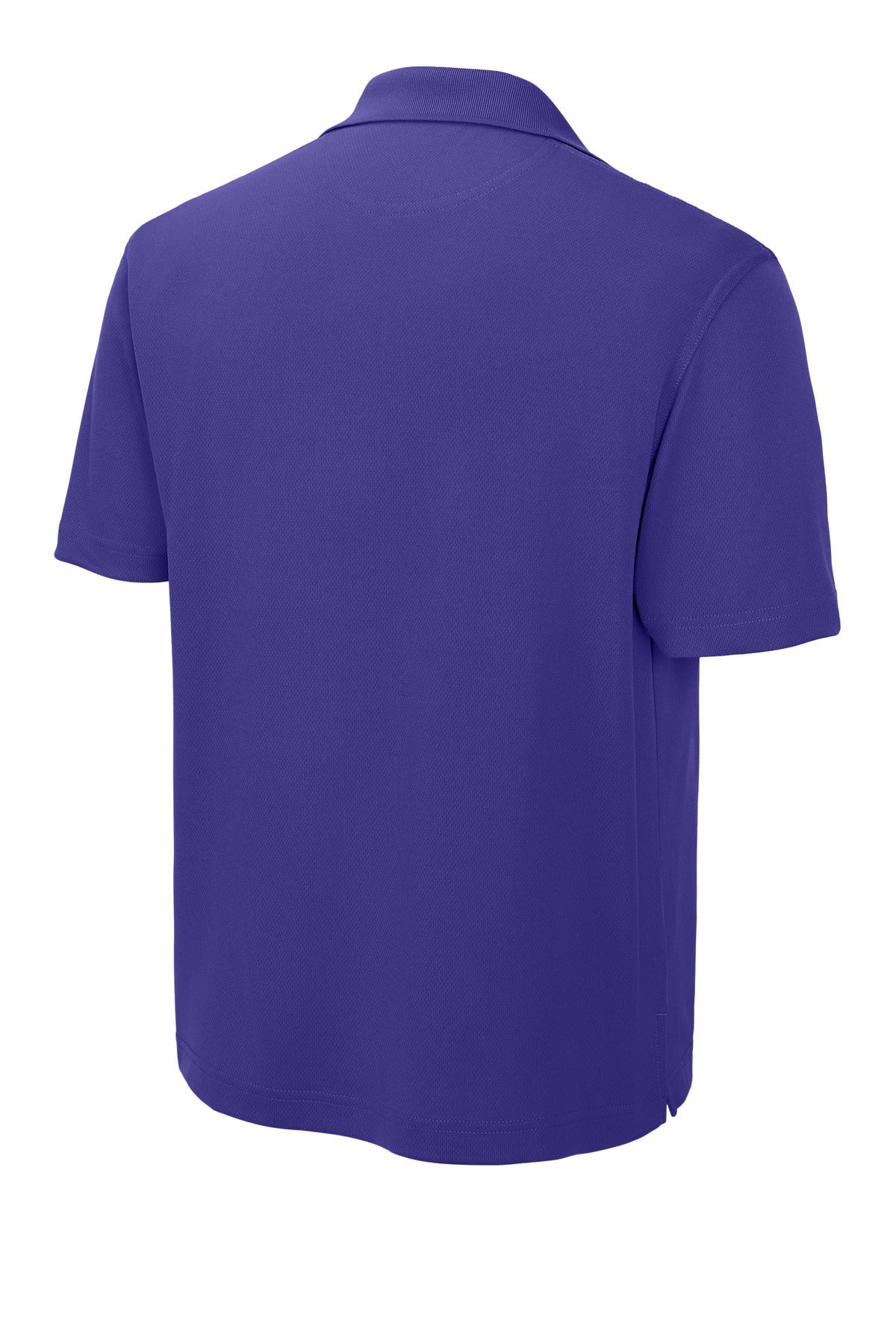 Rear View of Purple Sport-Tek Dri-Mesh Polo. K469
