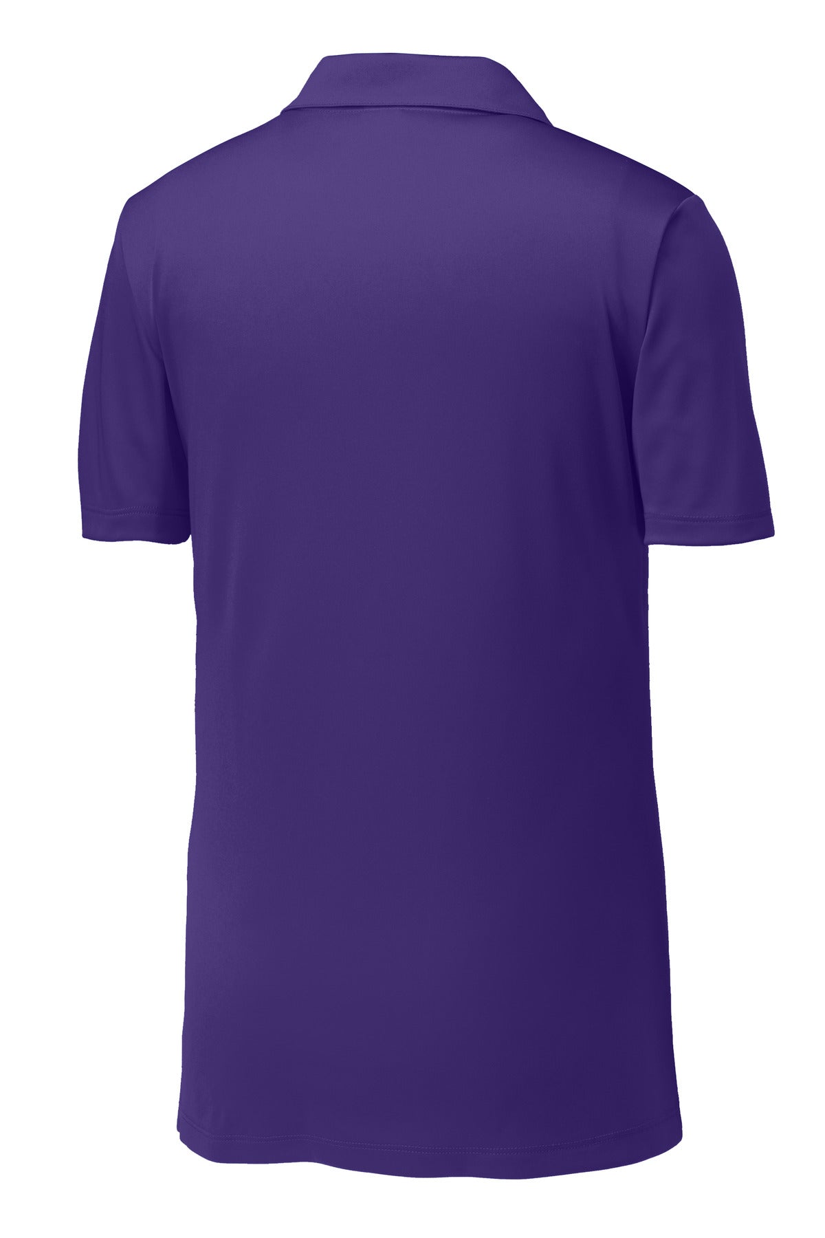 Rear View of Purple Sport-Tek PosiCharge Competitor Polo. ST550