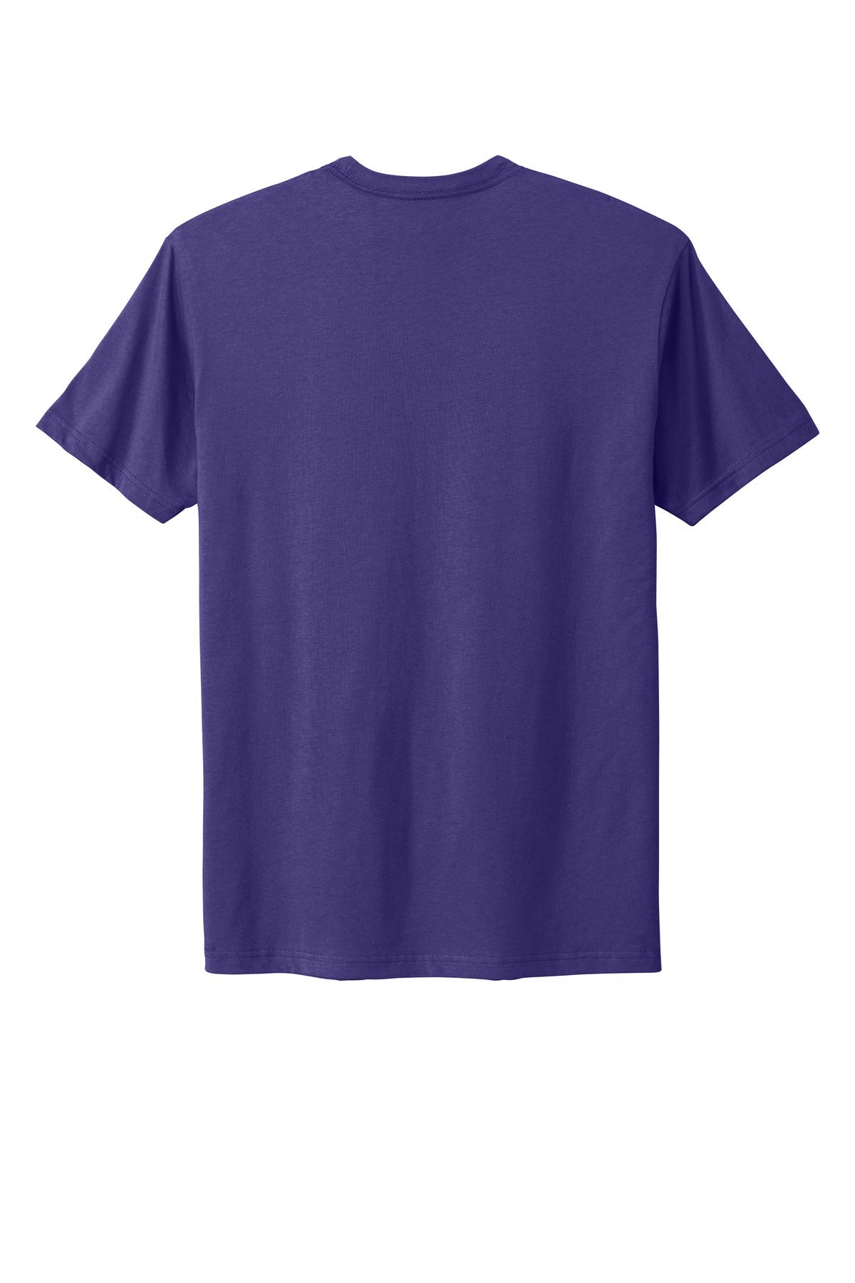 Rear View of PurpleRush Next Level Apparel Adult Cotton Tee. NL3600