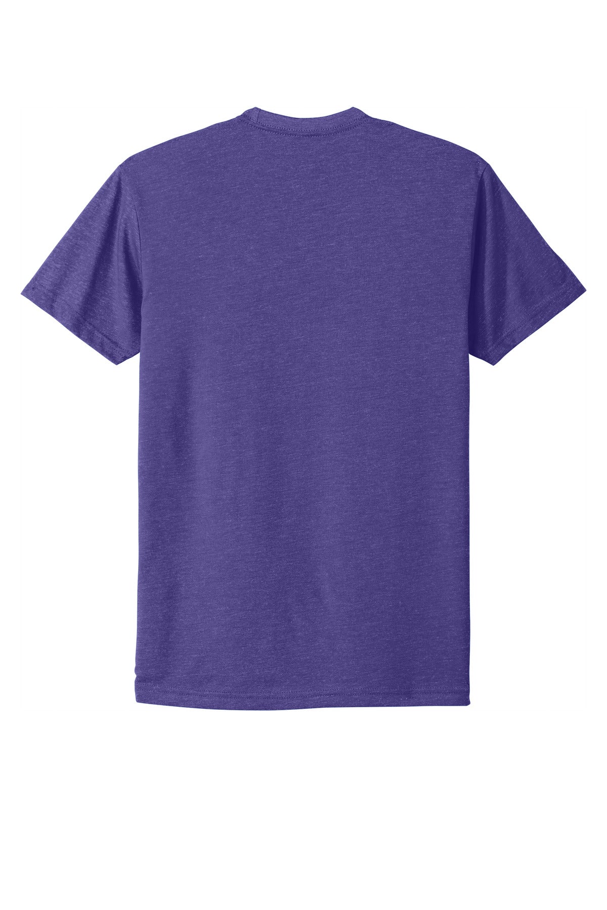 Rear View of PurpleRush Next Level Apparel Adult CVC Tee. NL6210