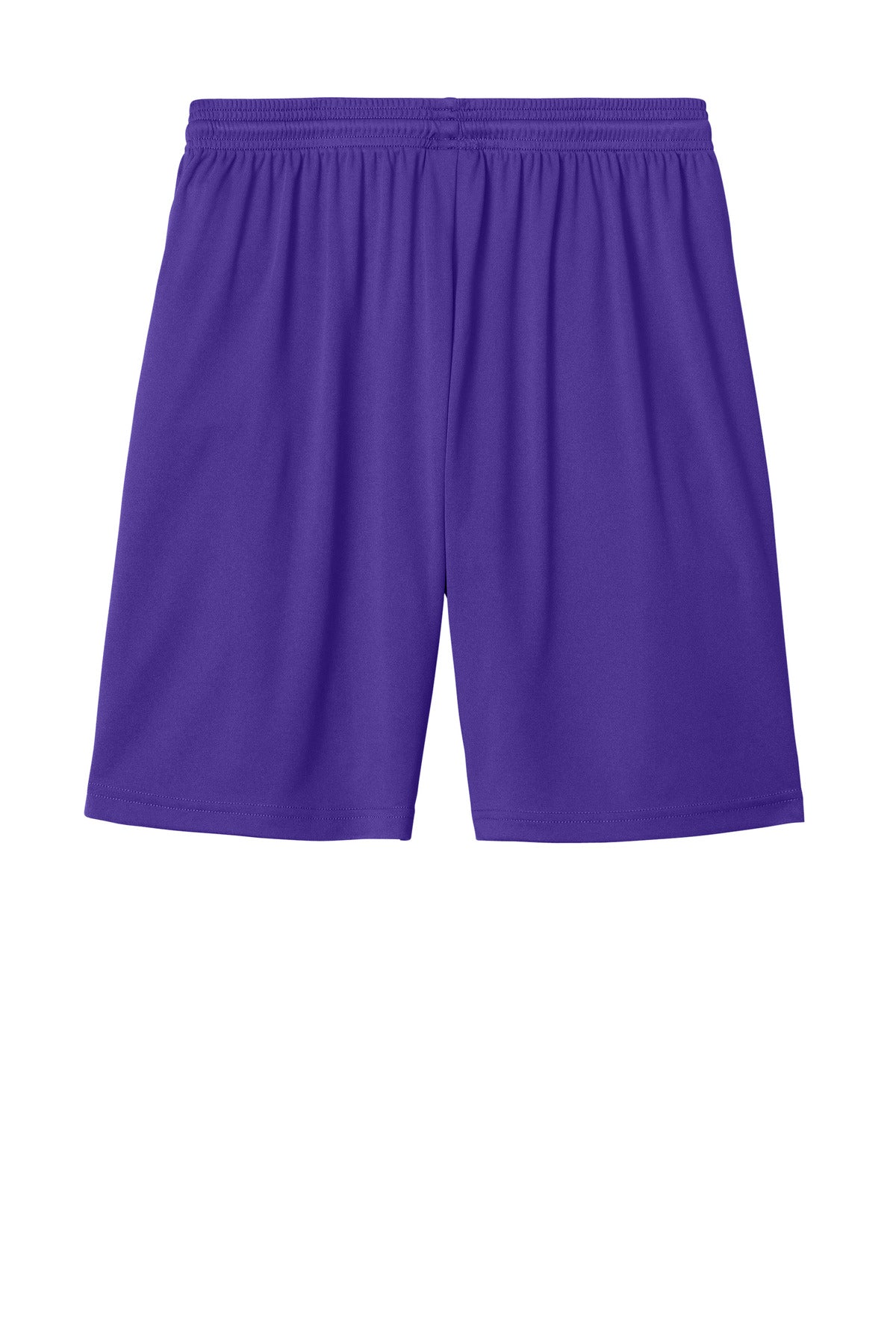 Rear View of Purple/Wh Sport-Tek Competitor United 7" Short ST103