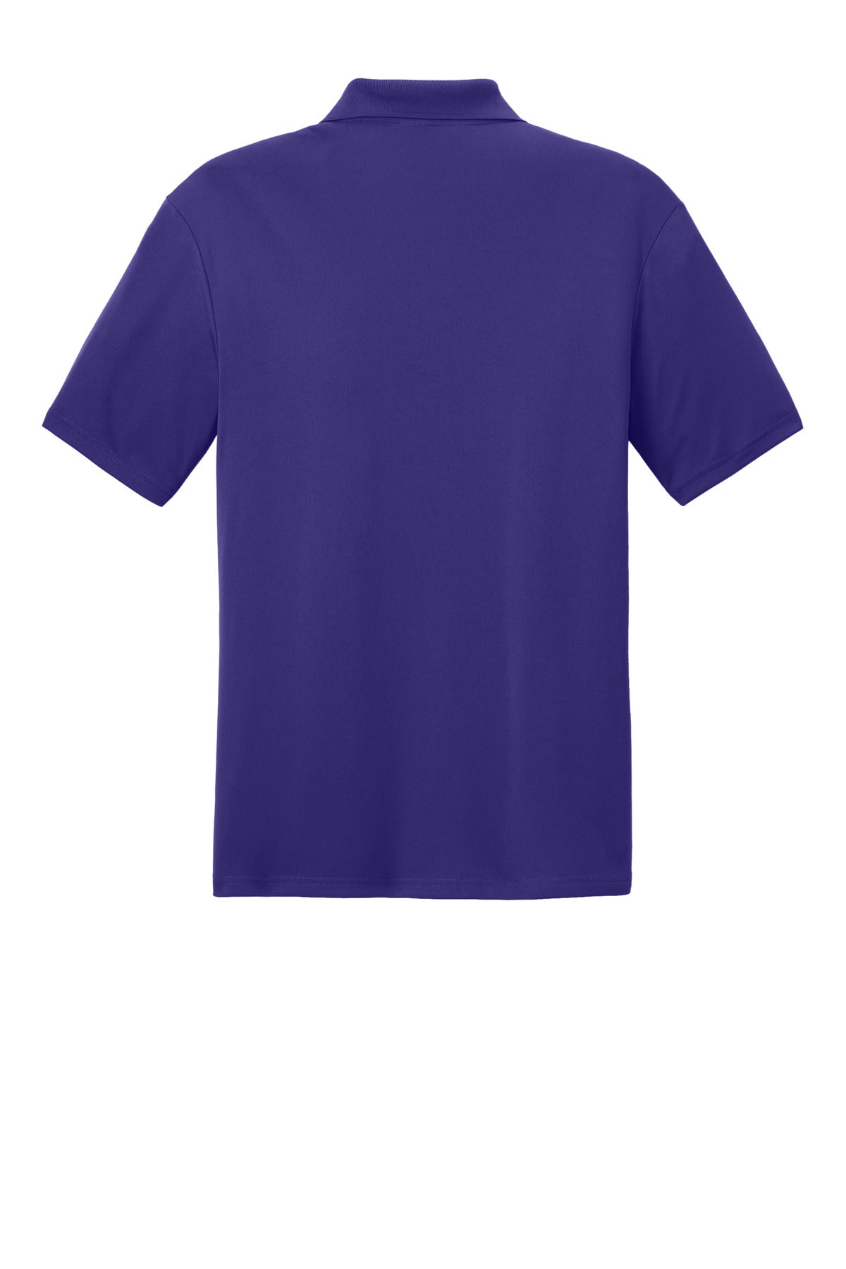 Rear View of Purple/Wh Sport-Tek Competitor United Polo ST104
