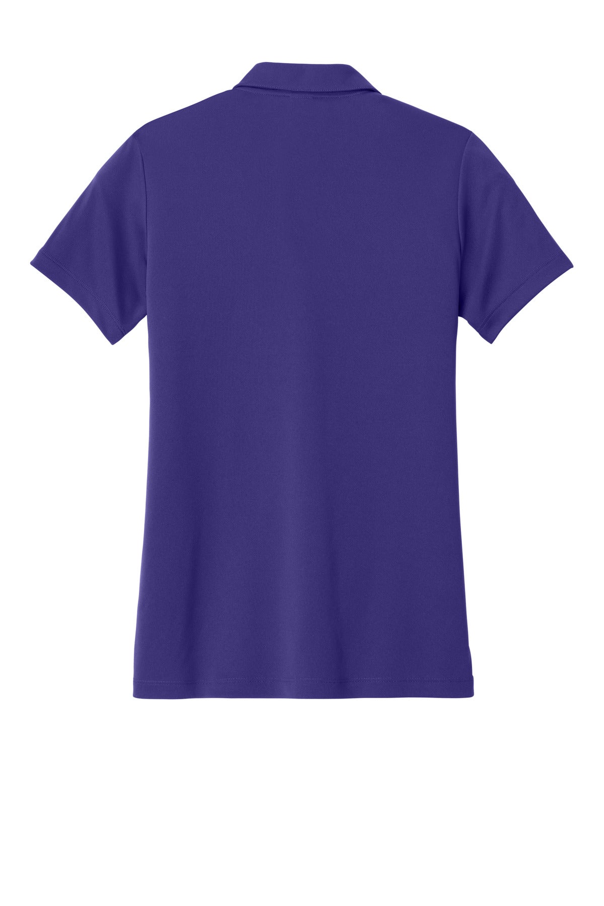 Rear View of Purple/Wh Sport-Tek Women's Competitor United Polo LST104