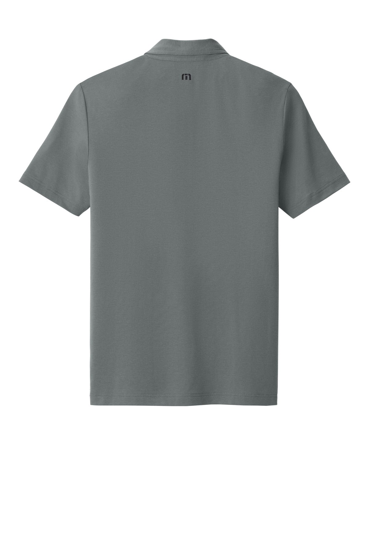 Rear View of QuiShaGrey TravisMathew Glenview Solid Polo TMA41461