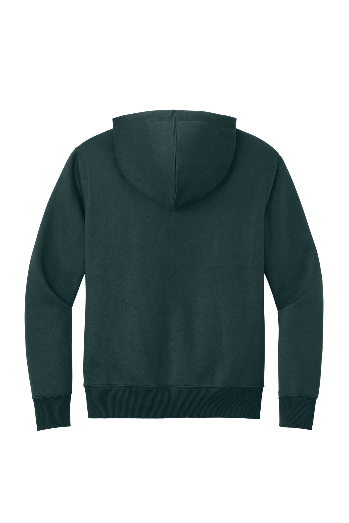 Rear View of Rainforest District Perfect Weight Fleece Hoodie DT1101