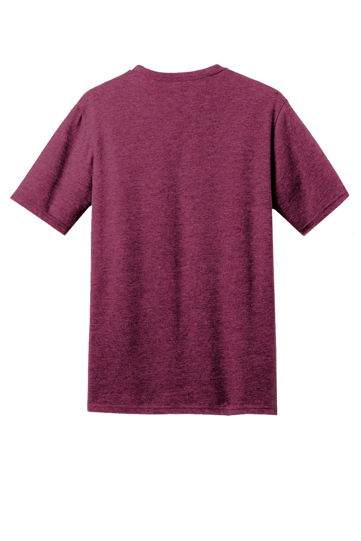 Rear View of Raspberry Flck District Perfect Blend CVC Tee. DM108