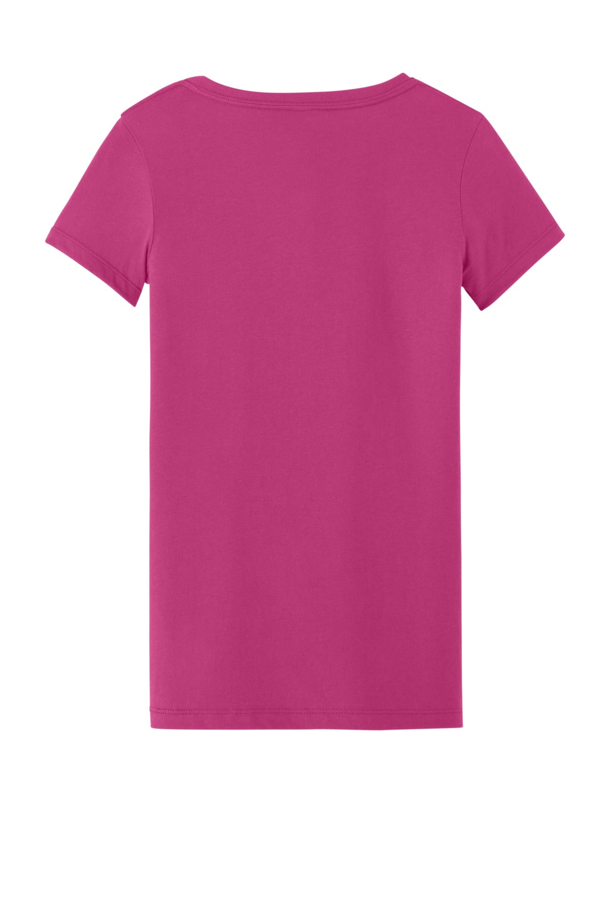 Rear View of Raspberry Next Level Apparel Women's Ideal V-Neck Tee NL1540